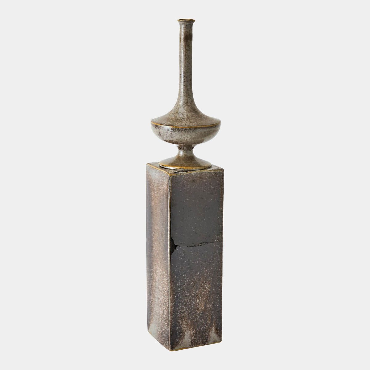 Graeae Pedestal Vase-Reactive Silver-Lg