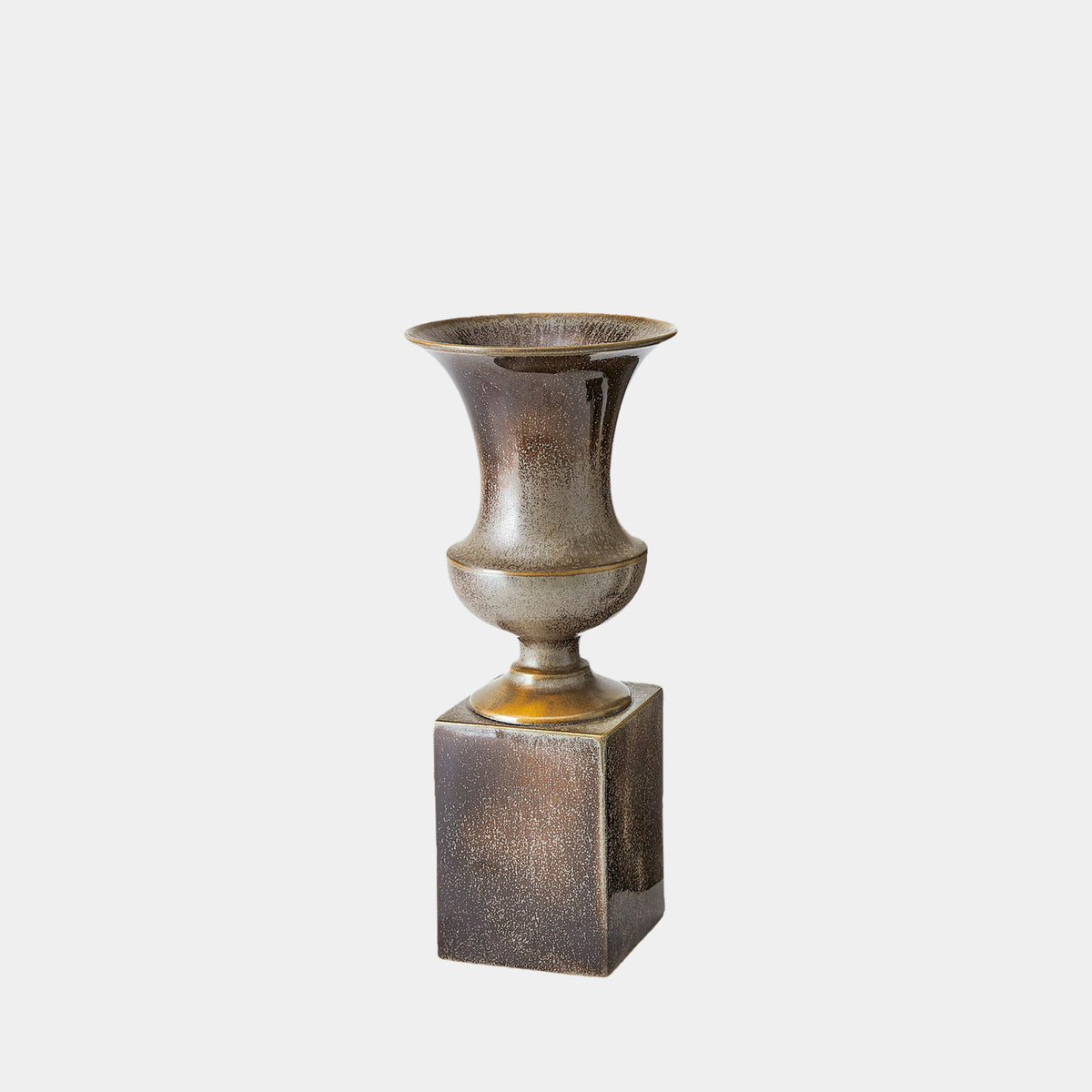 Graeae Pedestal Vase-Reactive Silver-Sm