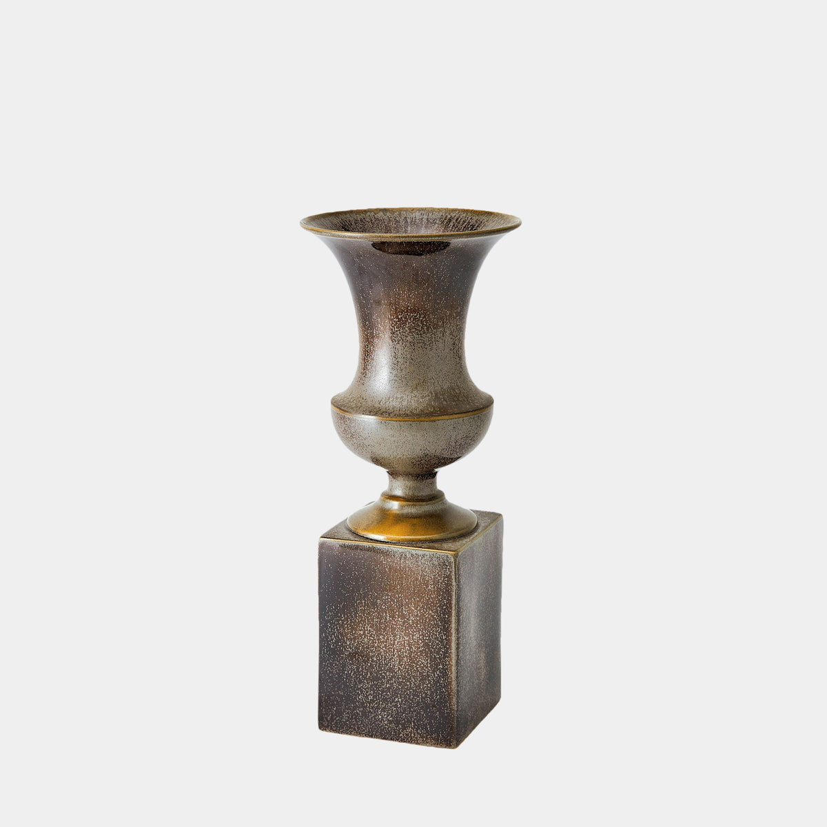 Graeae Pedestal Vase-Reactive Silver-Sm