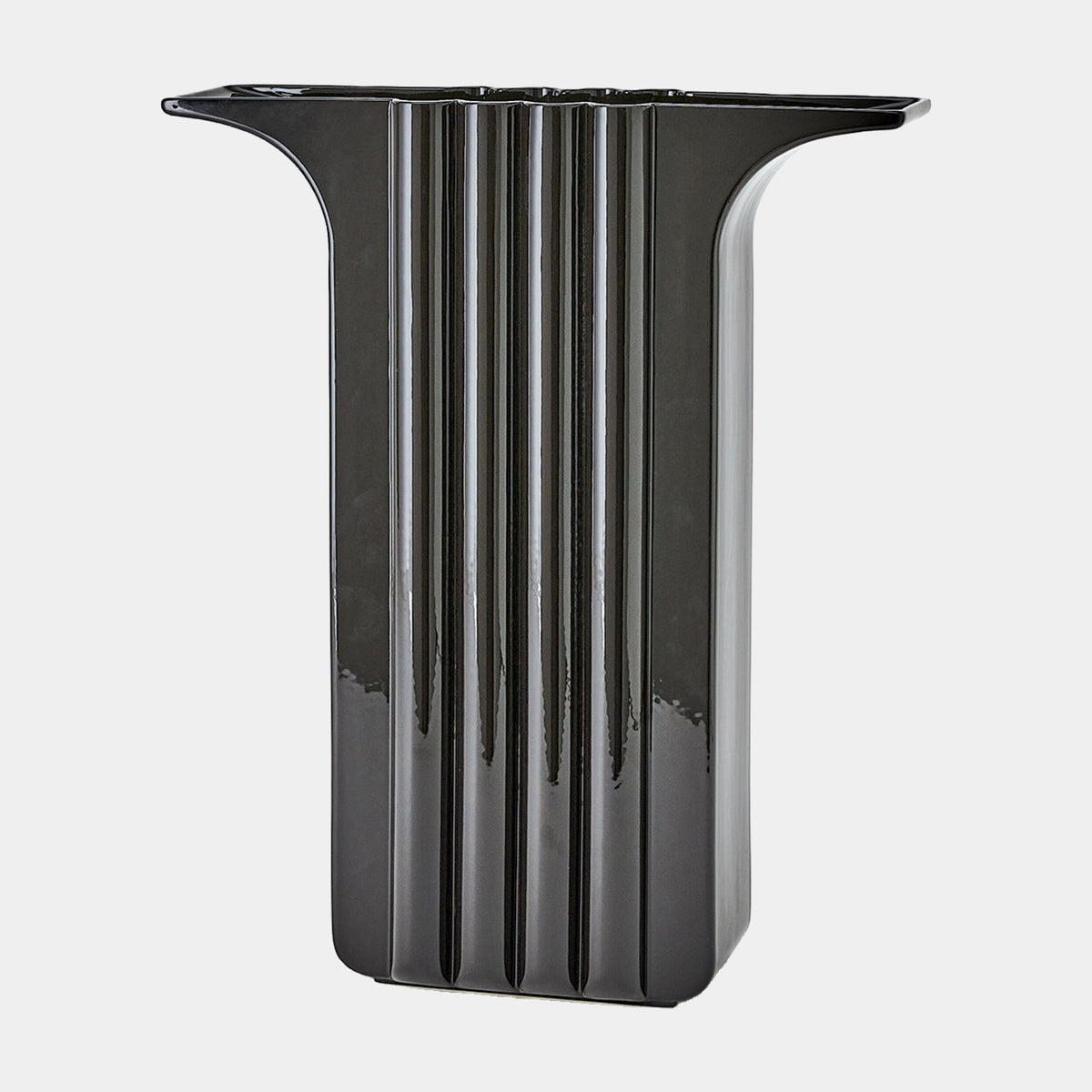 Flying Column Vase-Black-Wide