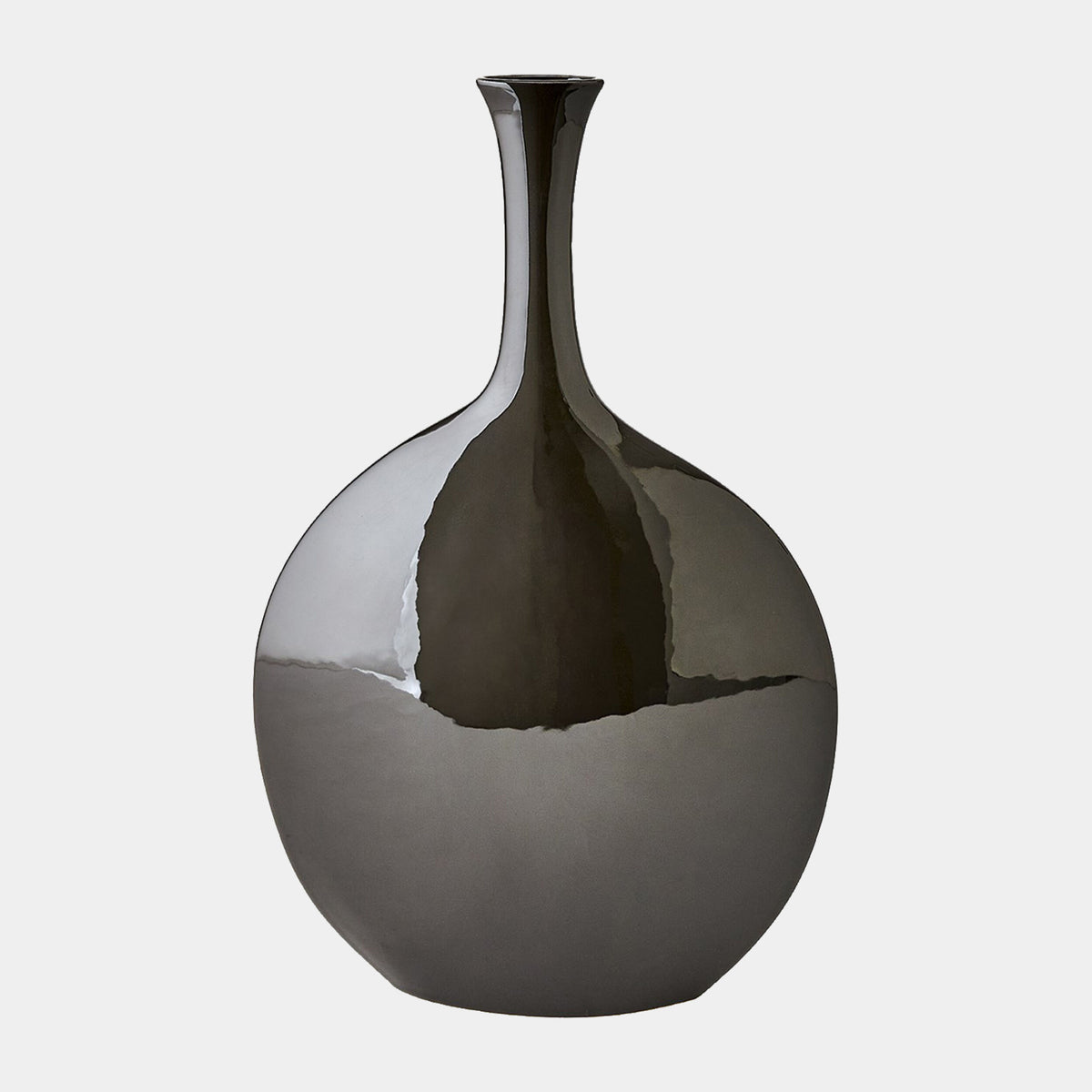 Silhouette Vase-Black-Round