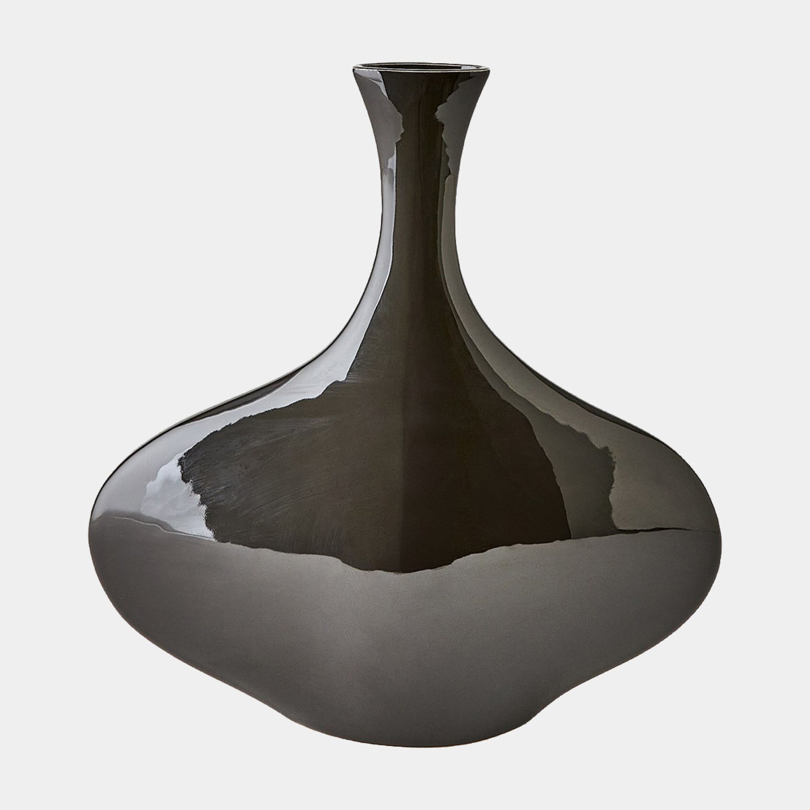Silhouette Vase-Black-Wide