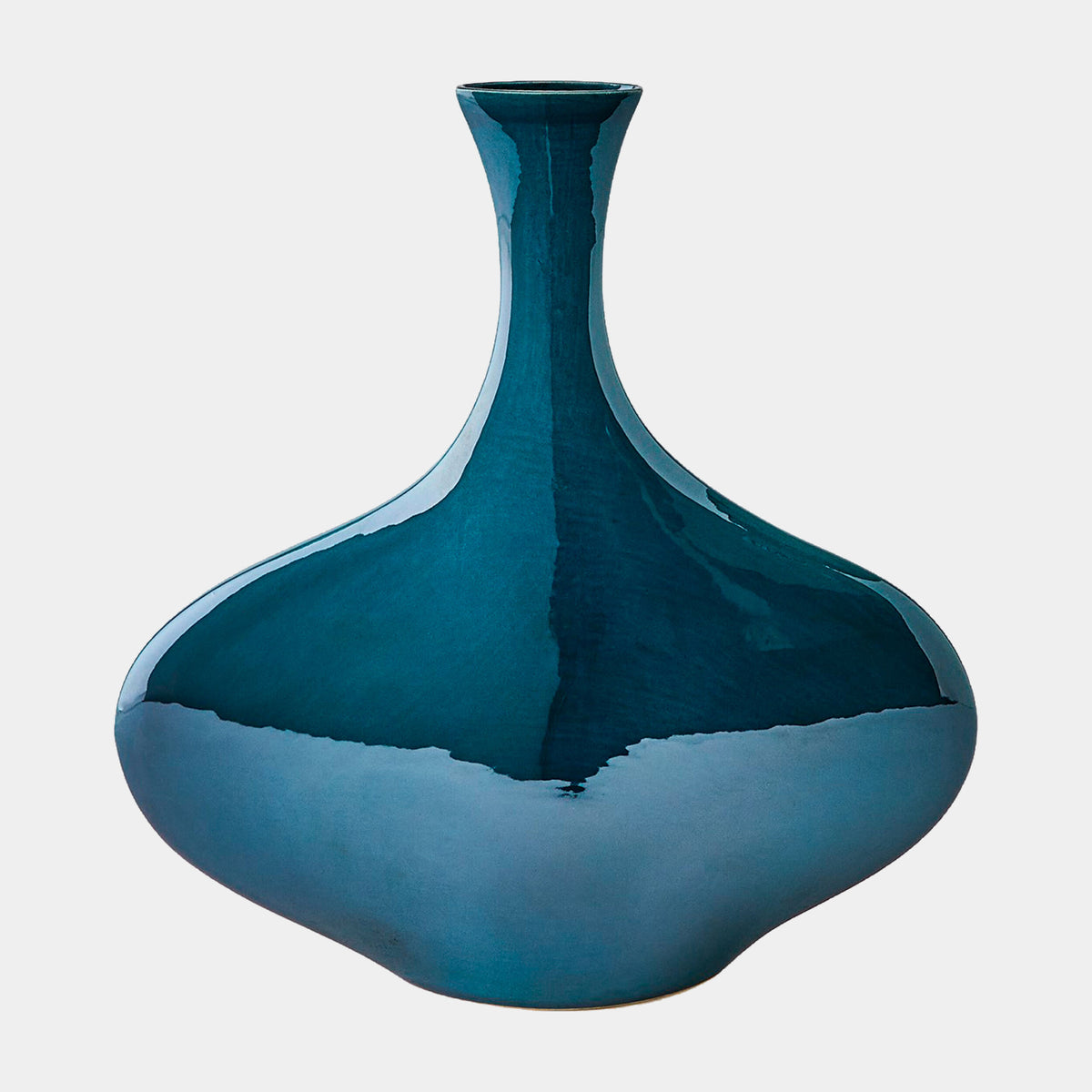 Silhouette Vase-Reactive Blue-Wide