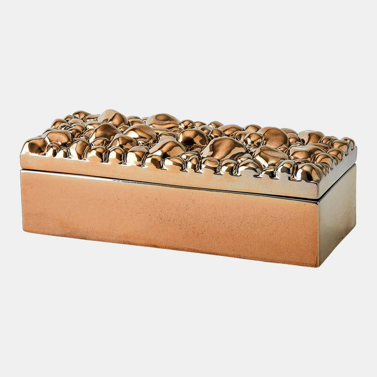 Arno Pebbles Box-Rectangular-Bronze