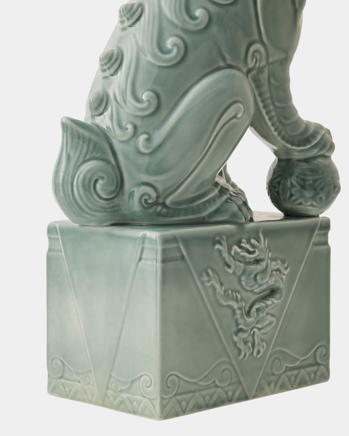 Foo Dog-Left-Blue