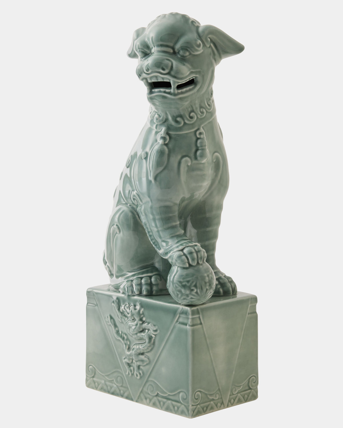 Foo Dog-Left-Blue