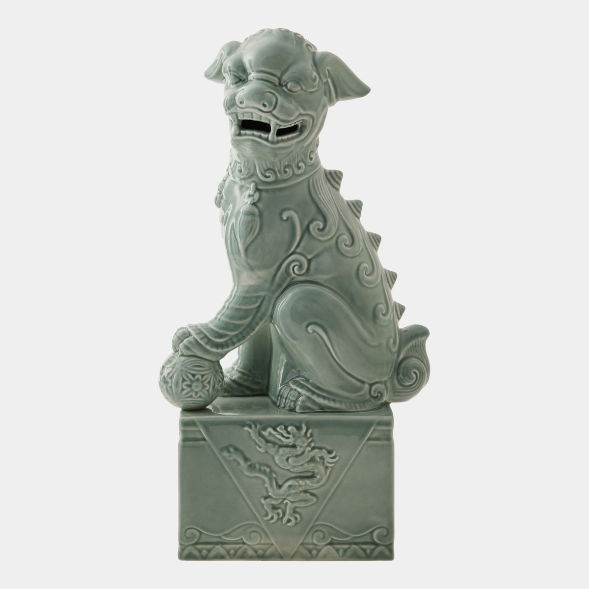 Foo Dog-Right-Blue