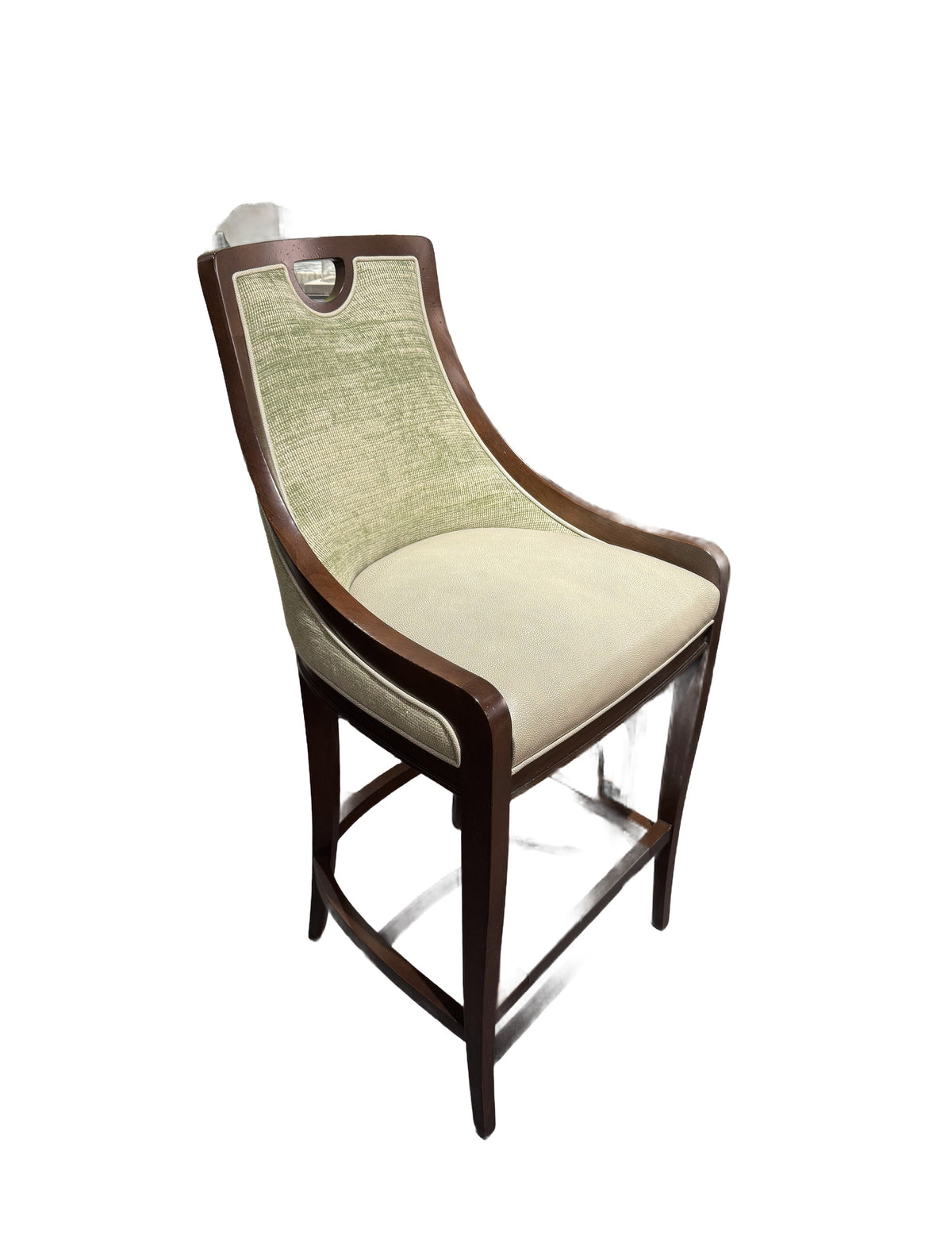 Zermatt Bar Stool in Shelton Moss