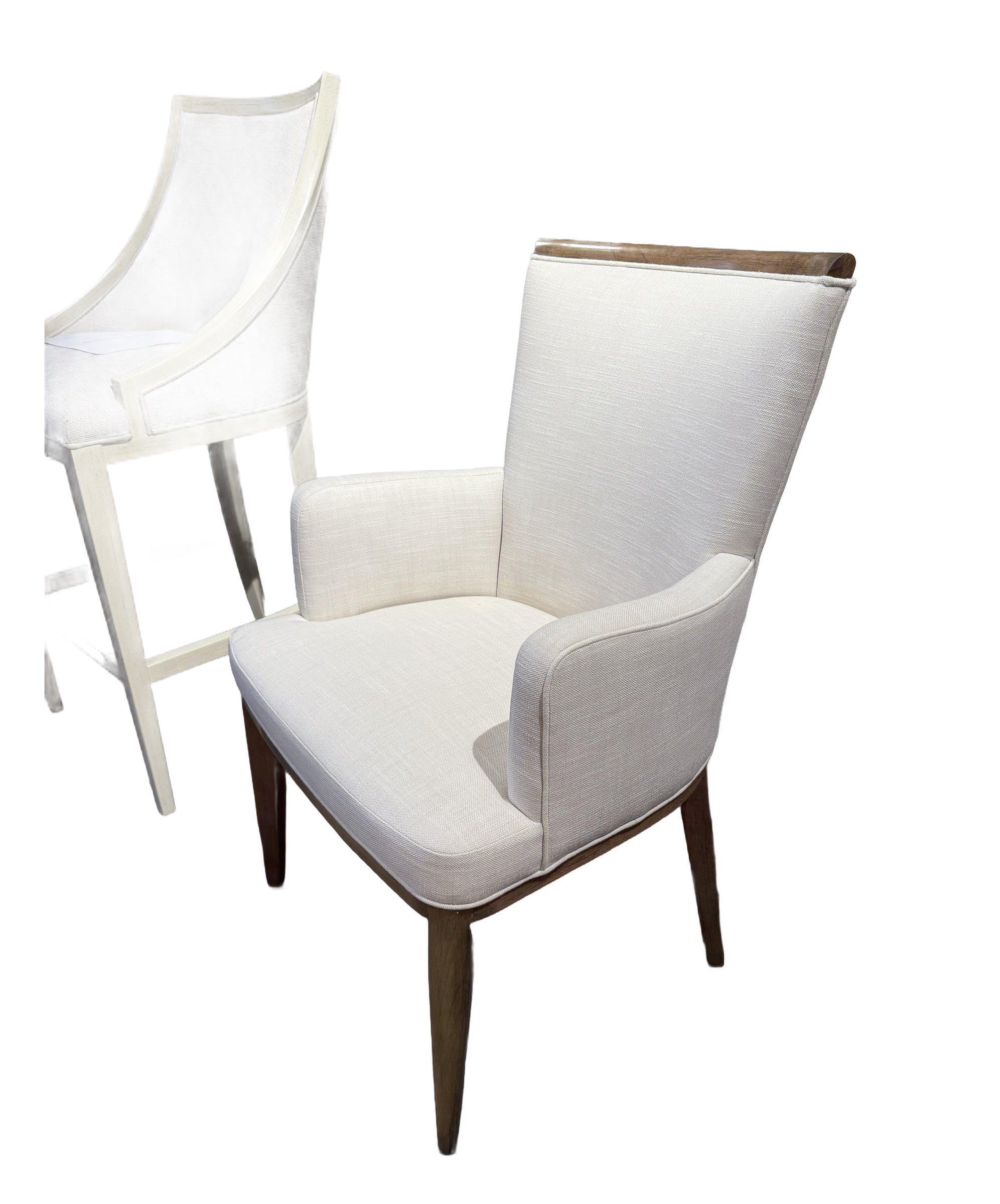 Brinley Arm Dining Chair in Rollo Linen