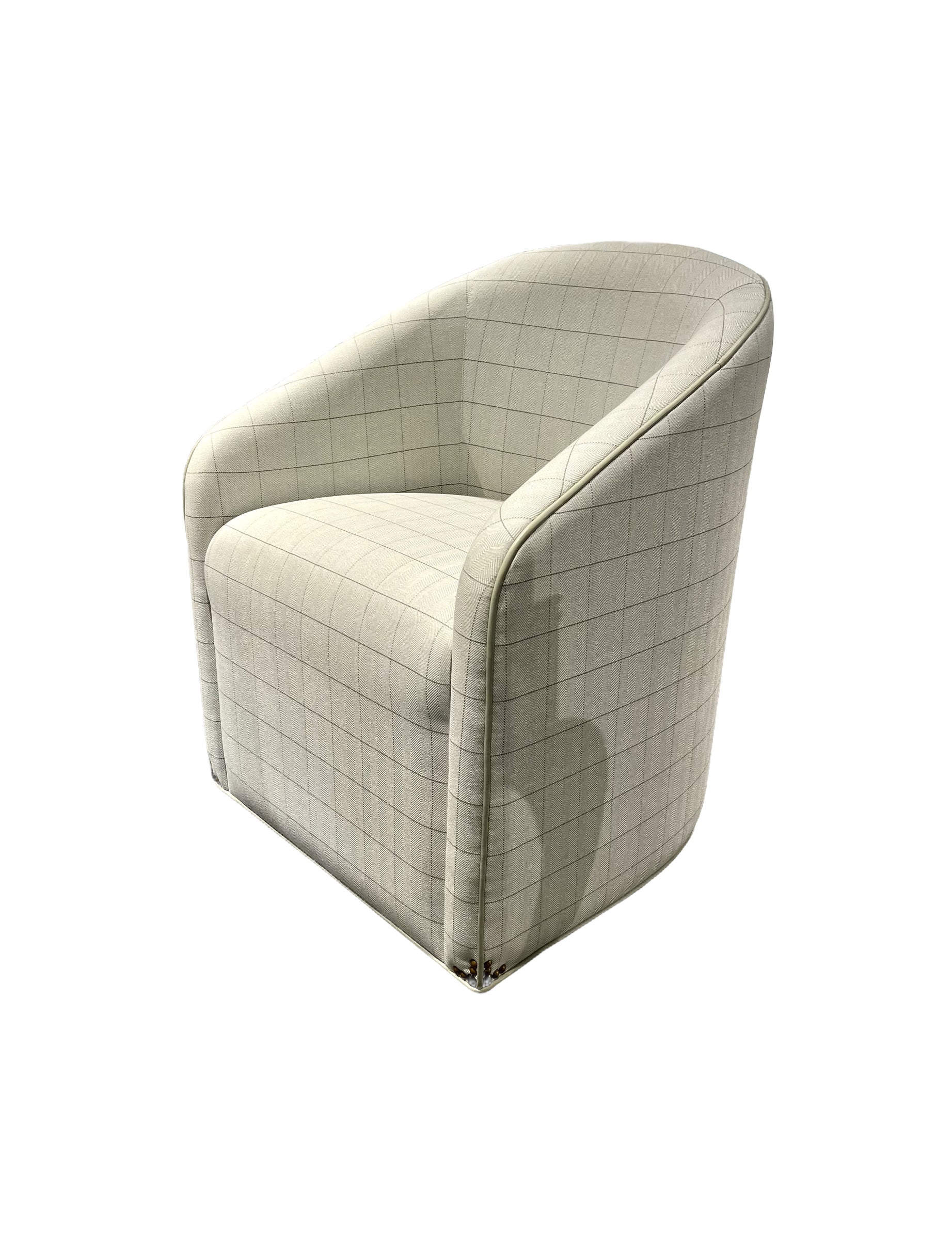 Demi Chair with Casters in Copley Mist