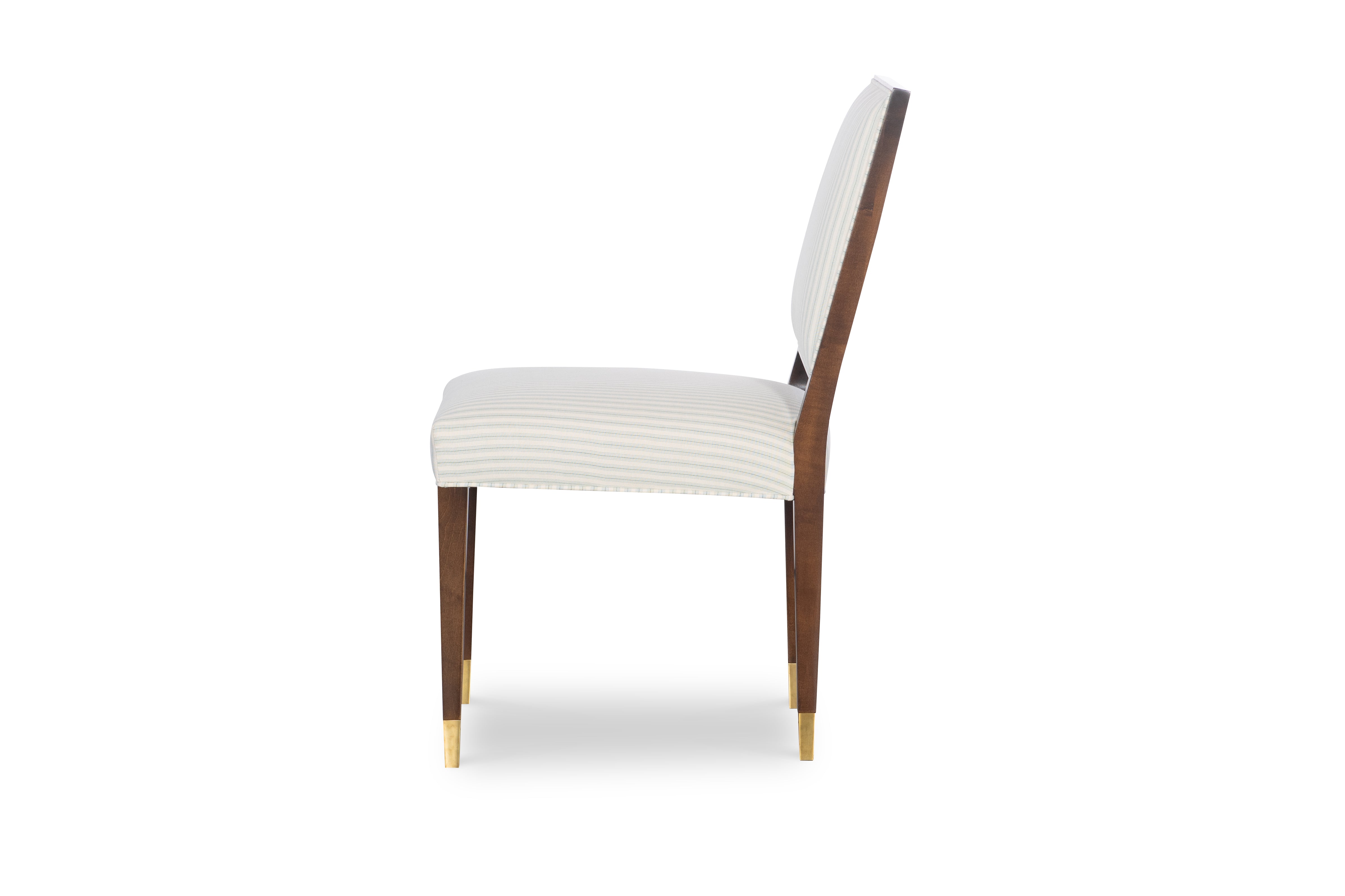 Beatrix Dining Chair w/ Antique Brass