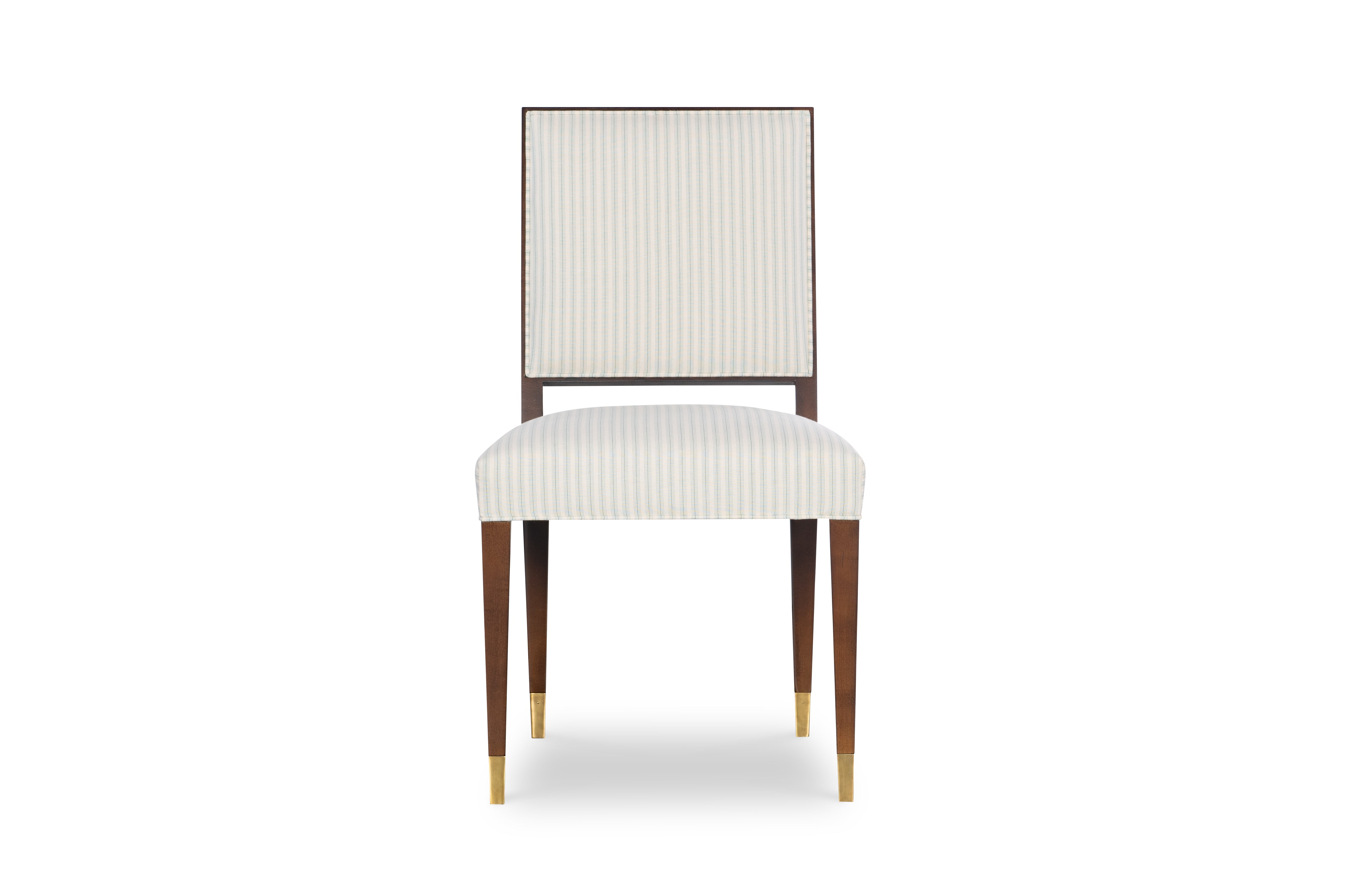 Beatrix Dining Chair w/ Antique Brass