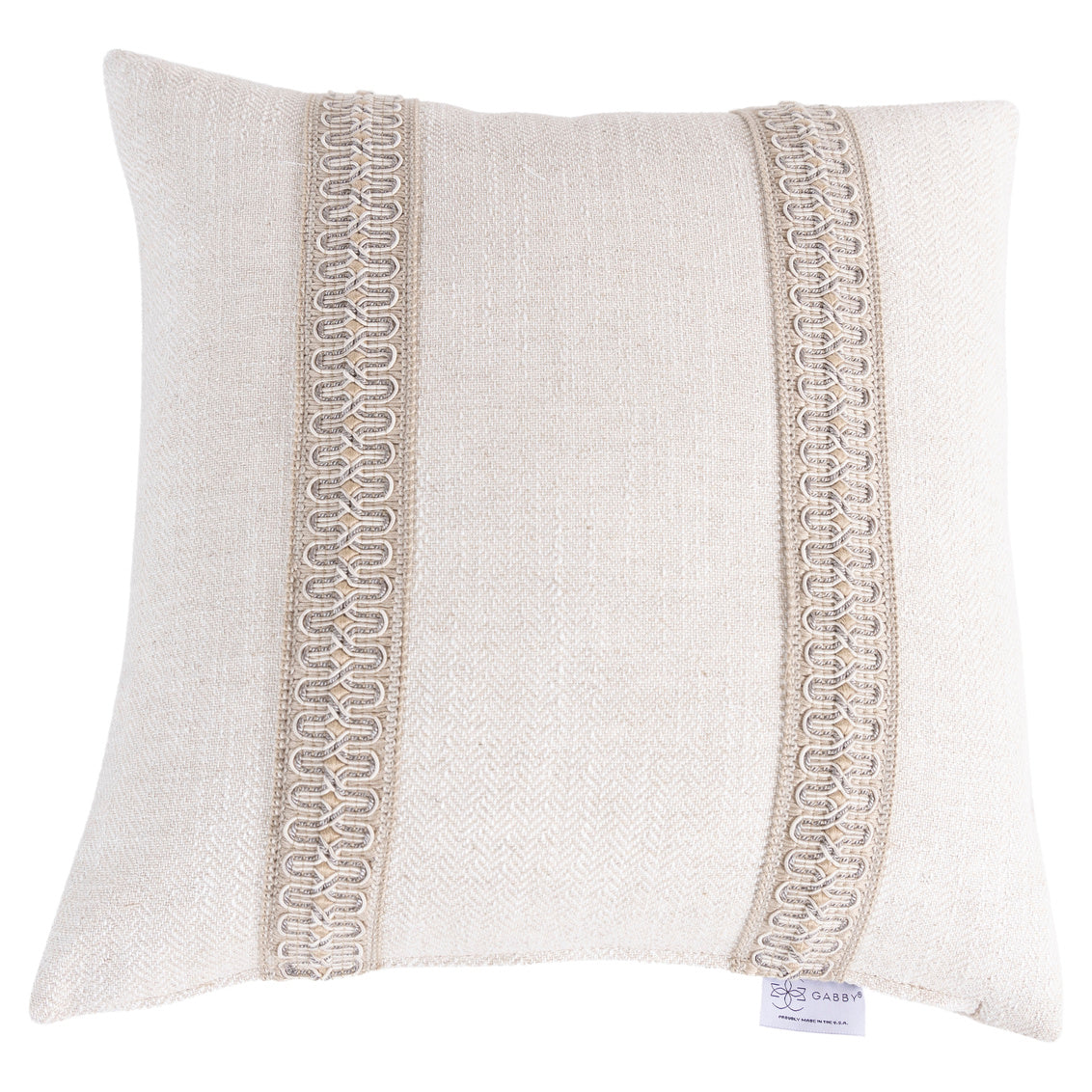Hanoi IvoryBreezy Linen Feather 20x20