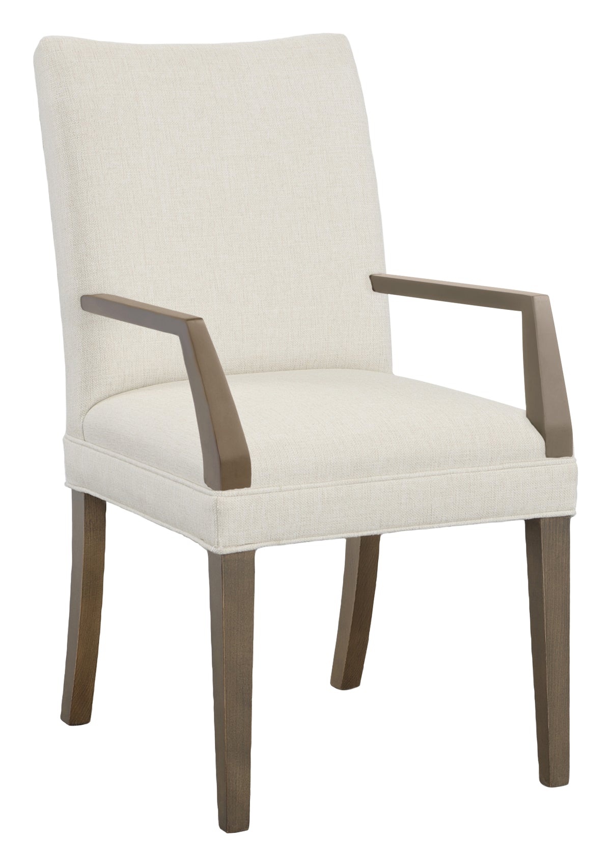 Concave Short Back Leather Arm Chair (L-1200-04) - Fairfield Chair