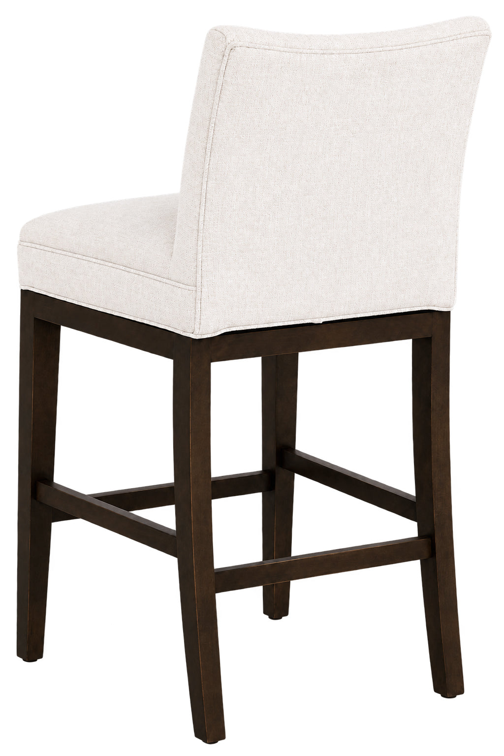 Concave Short Back Leather Bar Stool (L-1200-07-T) - Fairfield Chair