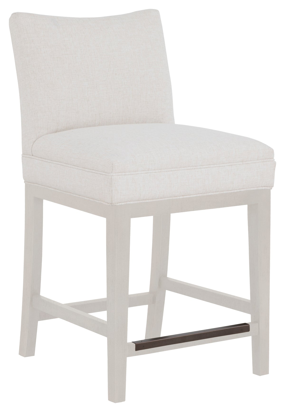 Concave Short Back Leather Counter Stool (L-1200-C7-L) - Fairfield Chair