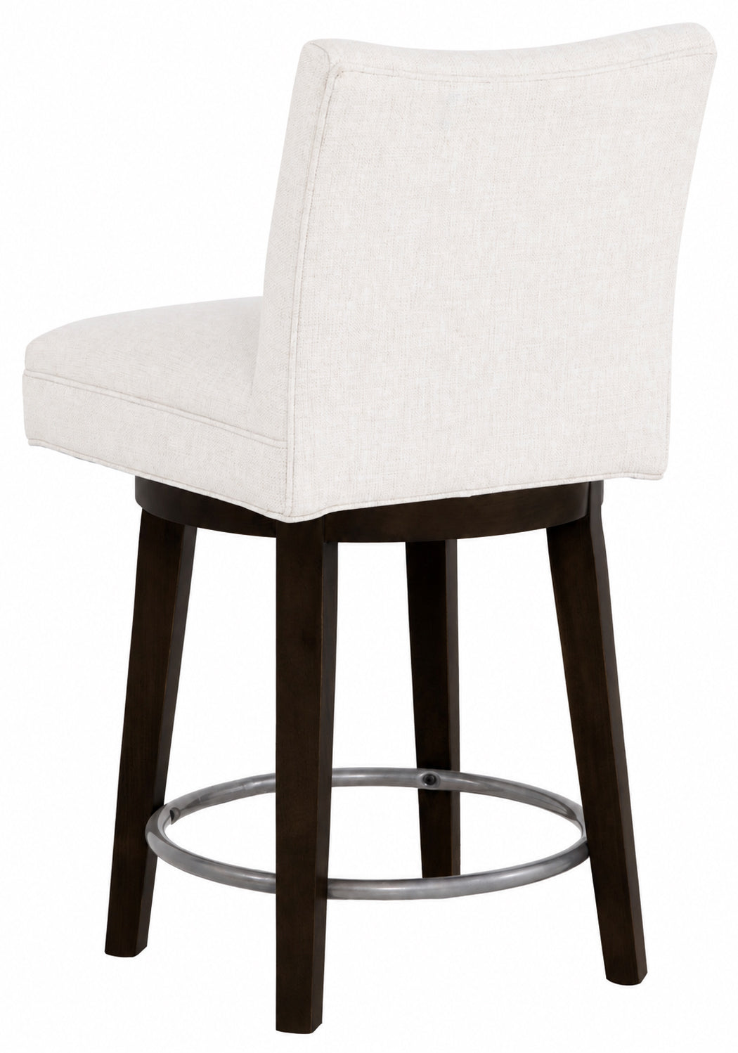 Concave Short Back Leather Swivel Counter Stool (L-1202-C8-T) - Fairfield Chair