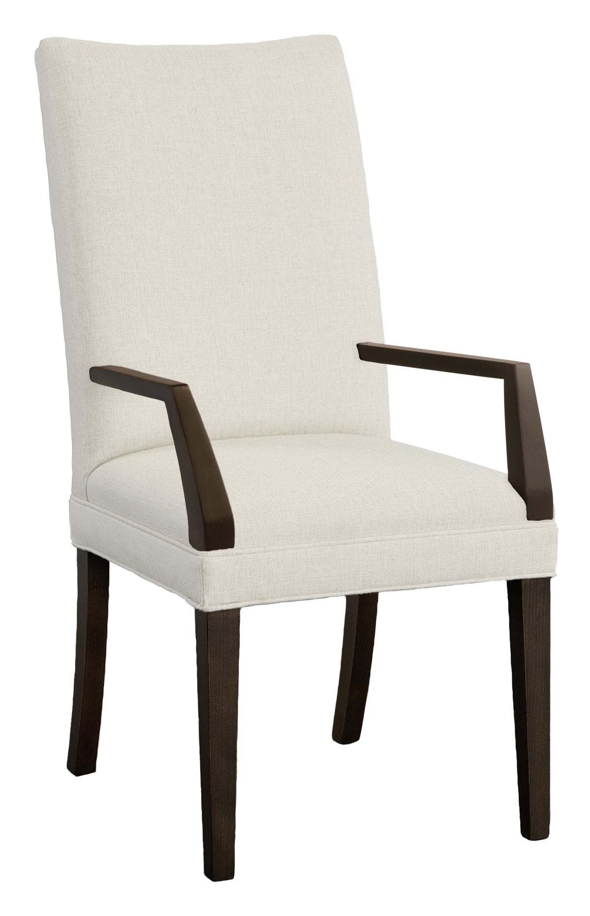 Concave Tall Back Leather Arm Chair (L-1204-04-T) - Fairfield Chair