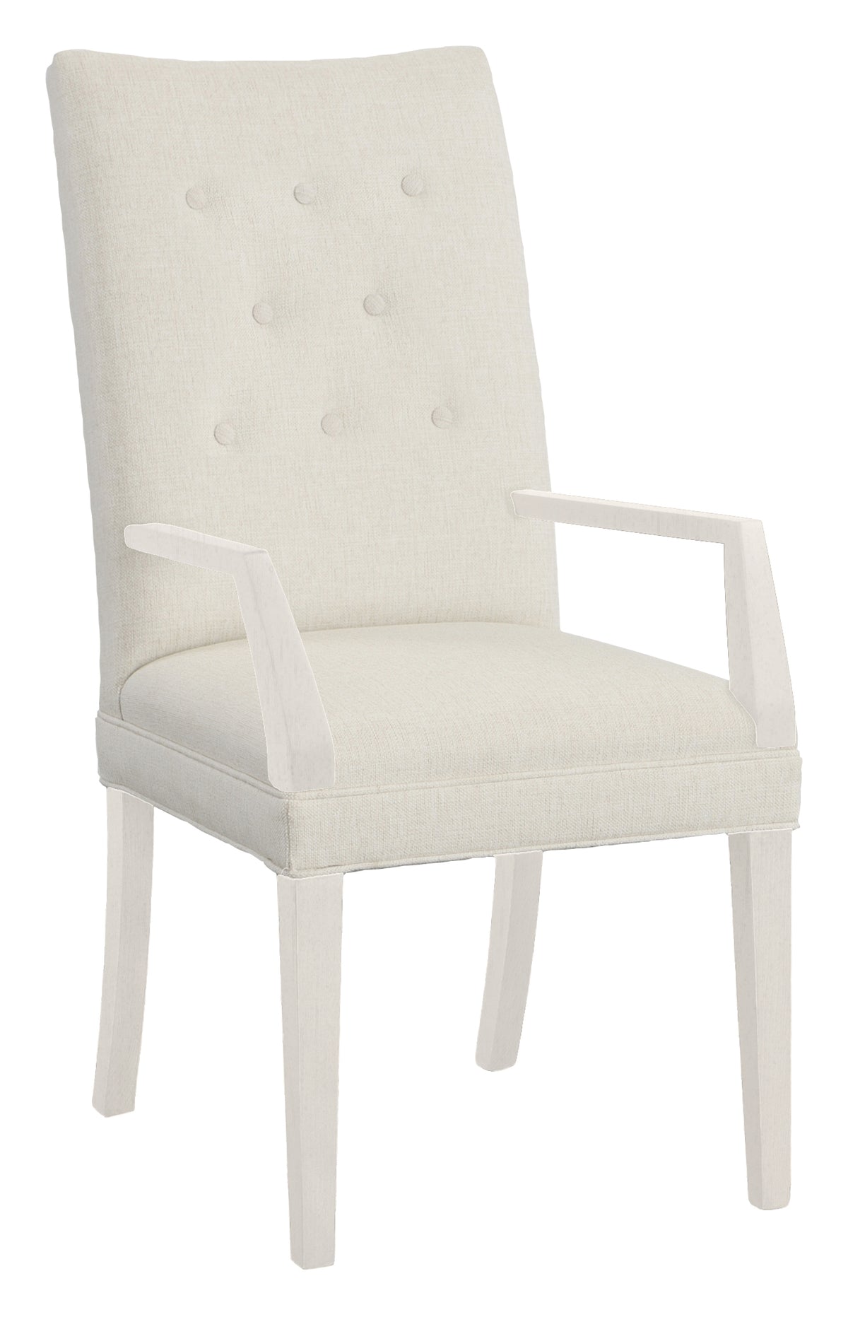 Concave Tall Back Leather Arm Chair (L-1206-04-L) - Fairfield Chair
