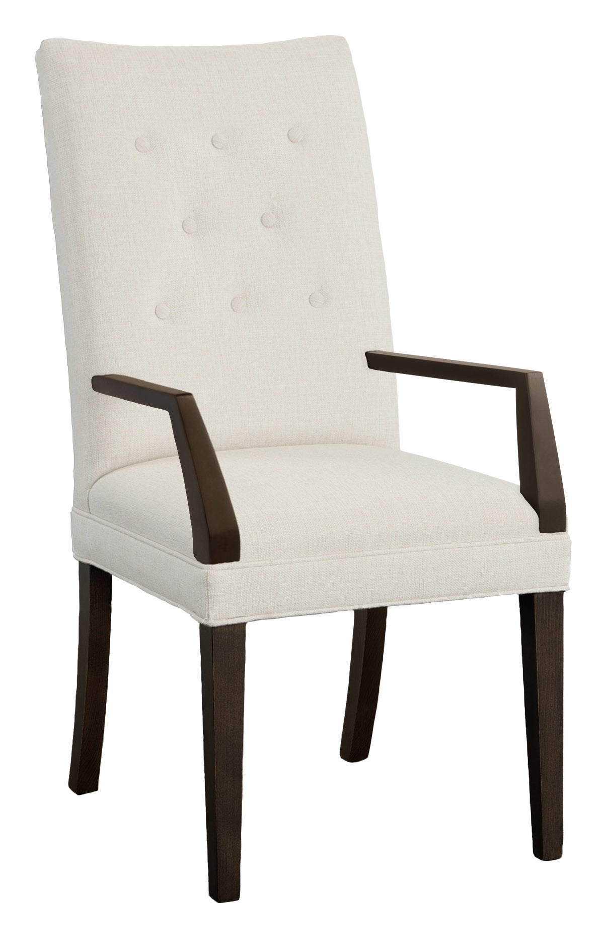 Concave Tall Back Leather Arm Chair (L-1206-04-T) - Fairfield Chair
