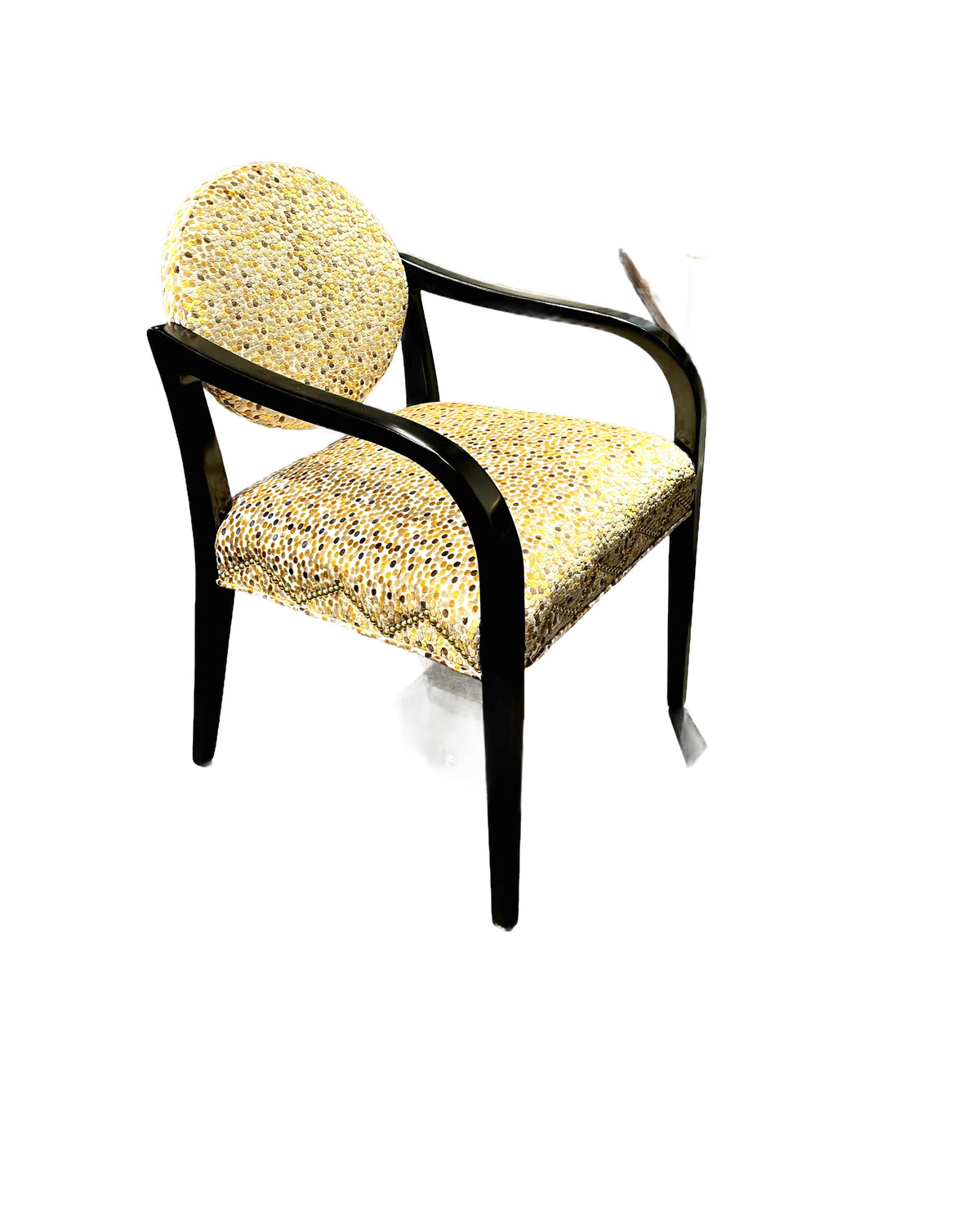 Nicole Arm Dining Chair in HC461-28 VELVET