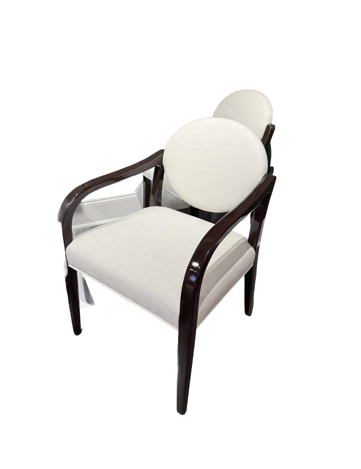Nicole Arm Dining Chair in Rollo Linen