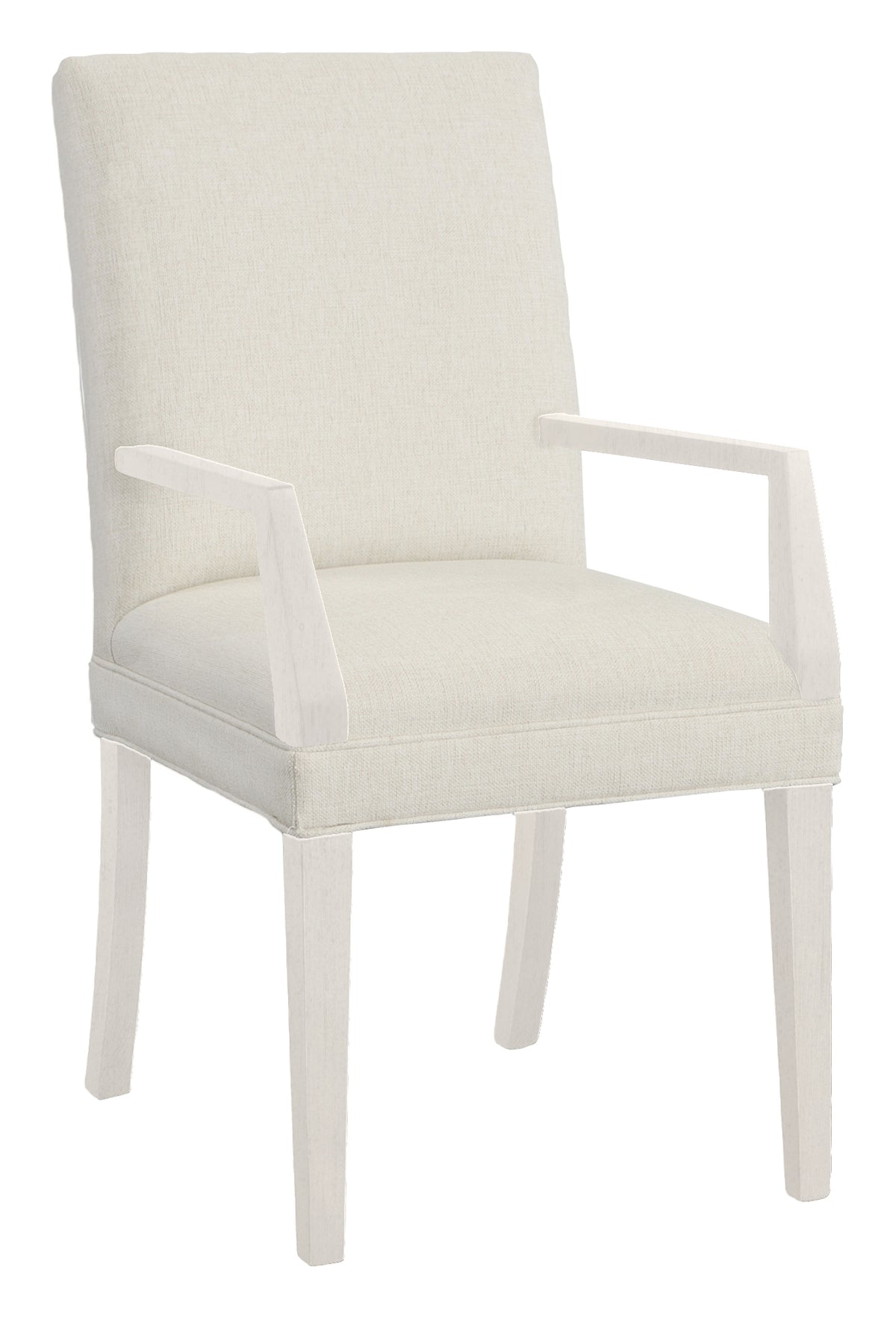 Straight Short Back Leather Arm Chair (L-1210-04-L) - Fairfield Chair