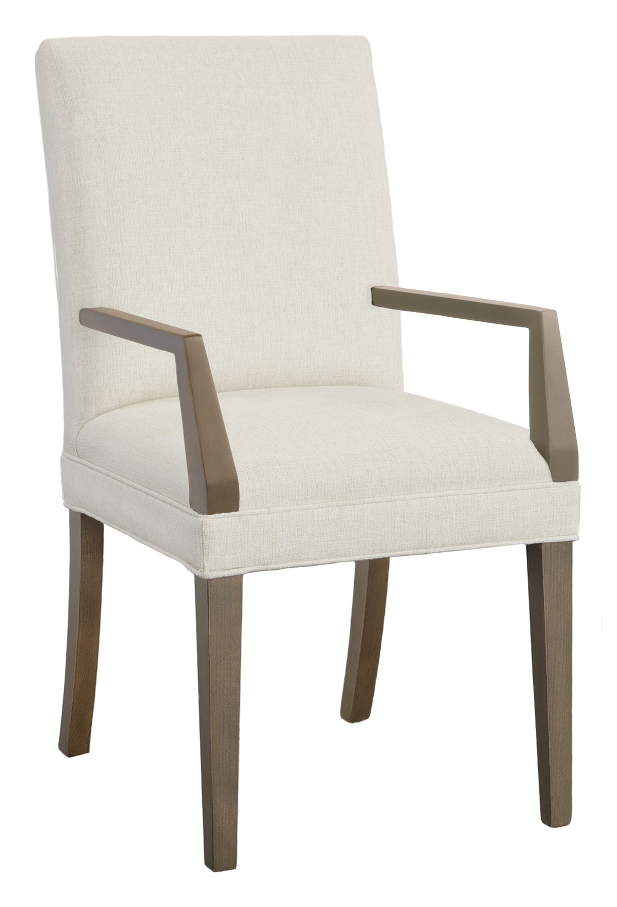 Straight Short Back Leather Arm Chair (L-1210-04-S) - Fairfield Chair