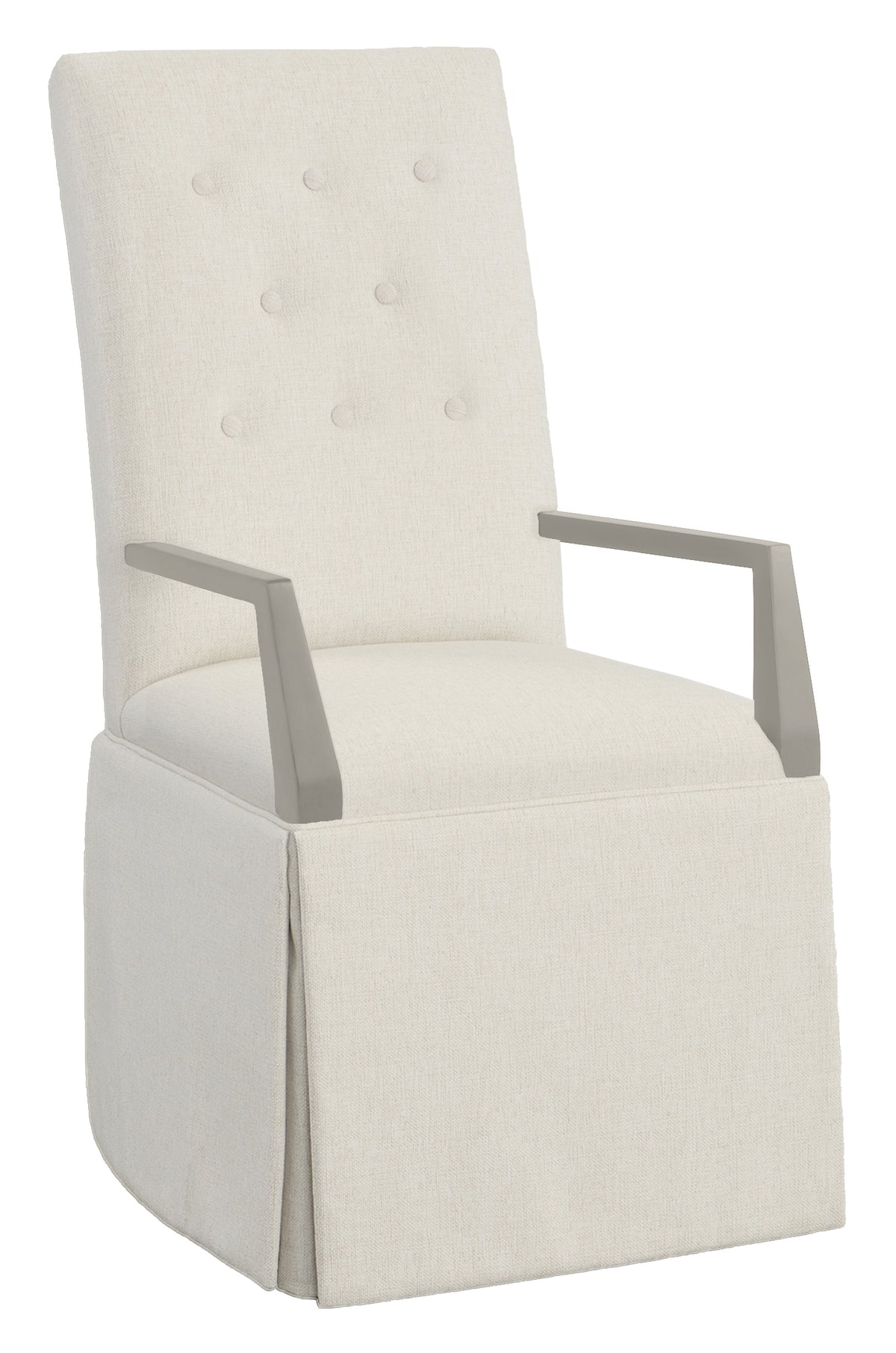 Straight Tall Button Back Skirted Arm Chair (1217-04-S) - Fairfield Chair