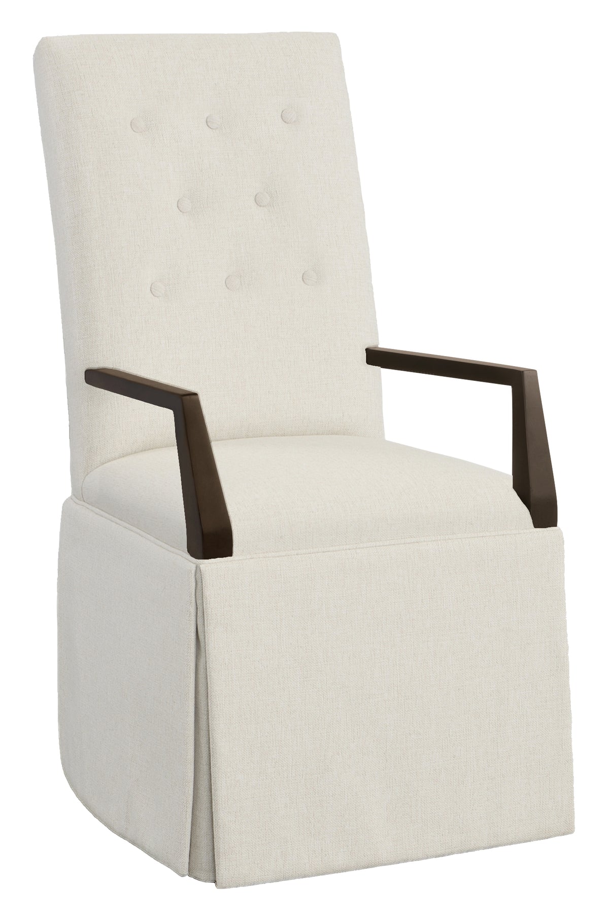 Straight Tall Button Back Skirted Arm Chair (1217-04-T) - Fairfield Chair
