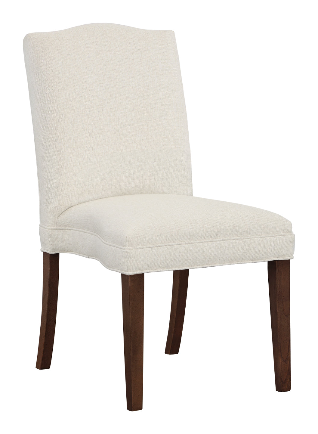 Camel Short Back Leather Armless Stack Chair (L-1220-14-T) - Fairfield Chair