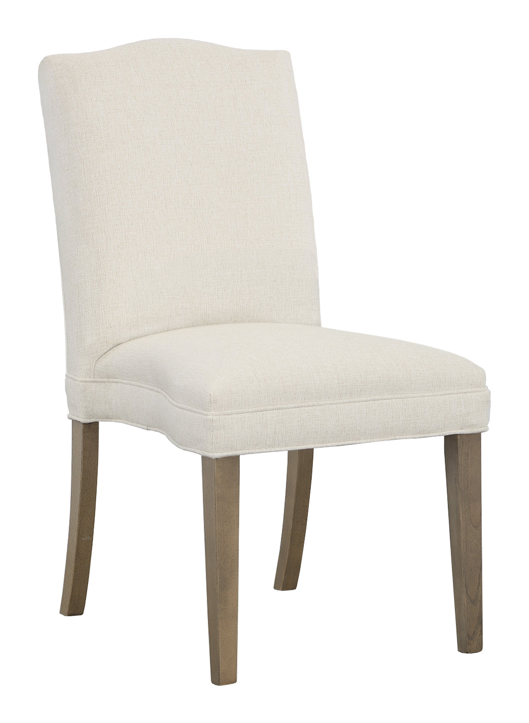 Camel Short Back Leather Armless Stack Chair (L-1220-14) - Fairfield Chair