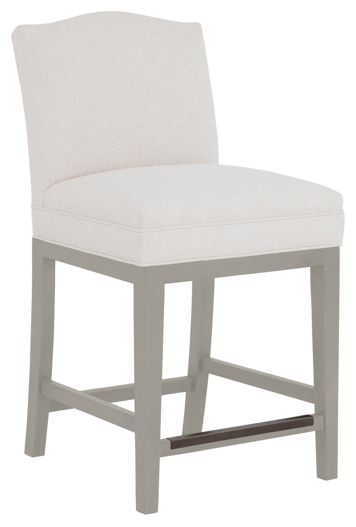 Camel Short Back Leather Counter Stool (L-1220-C7-S) - Fairfield Chair