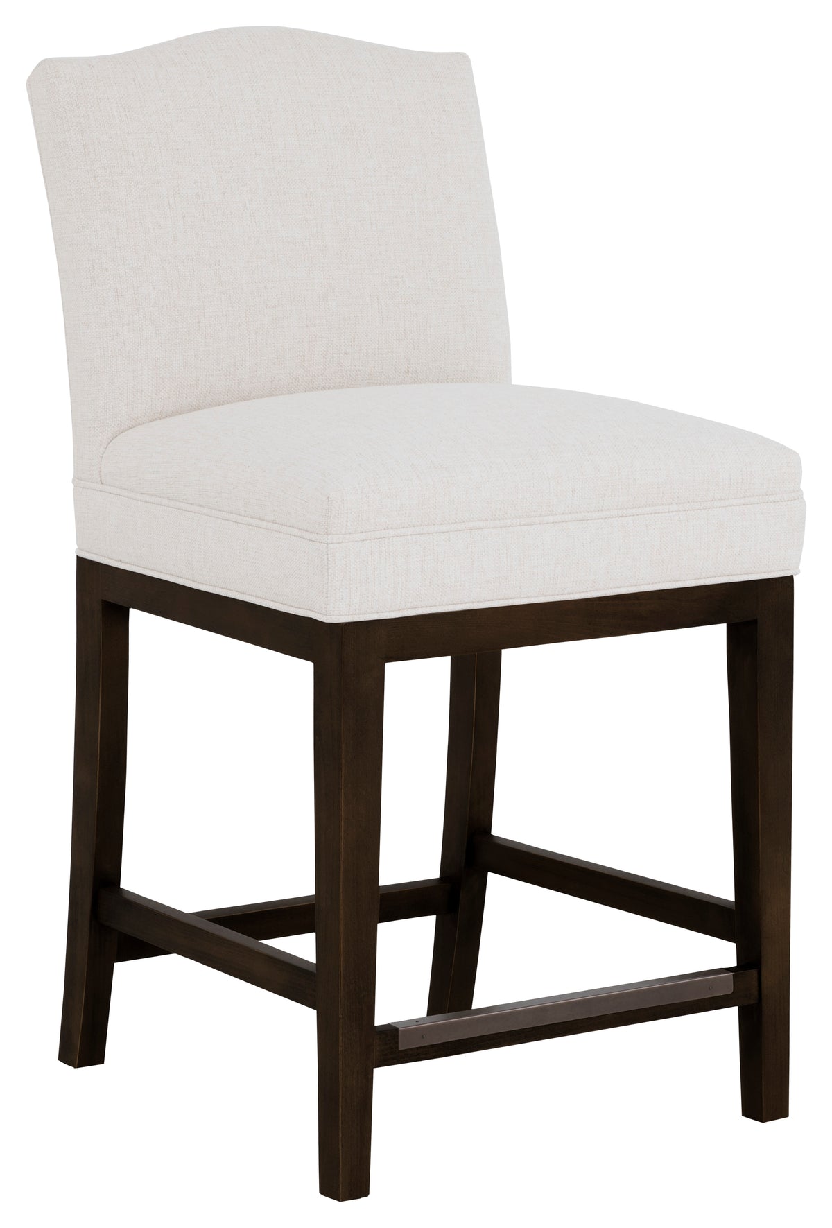 Camel Short Back Leather Counter Stool (L-1220-C7-T) - Fairfield Chair