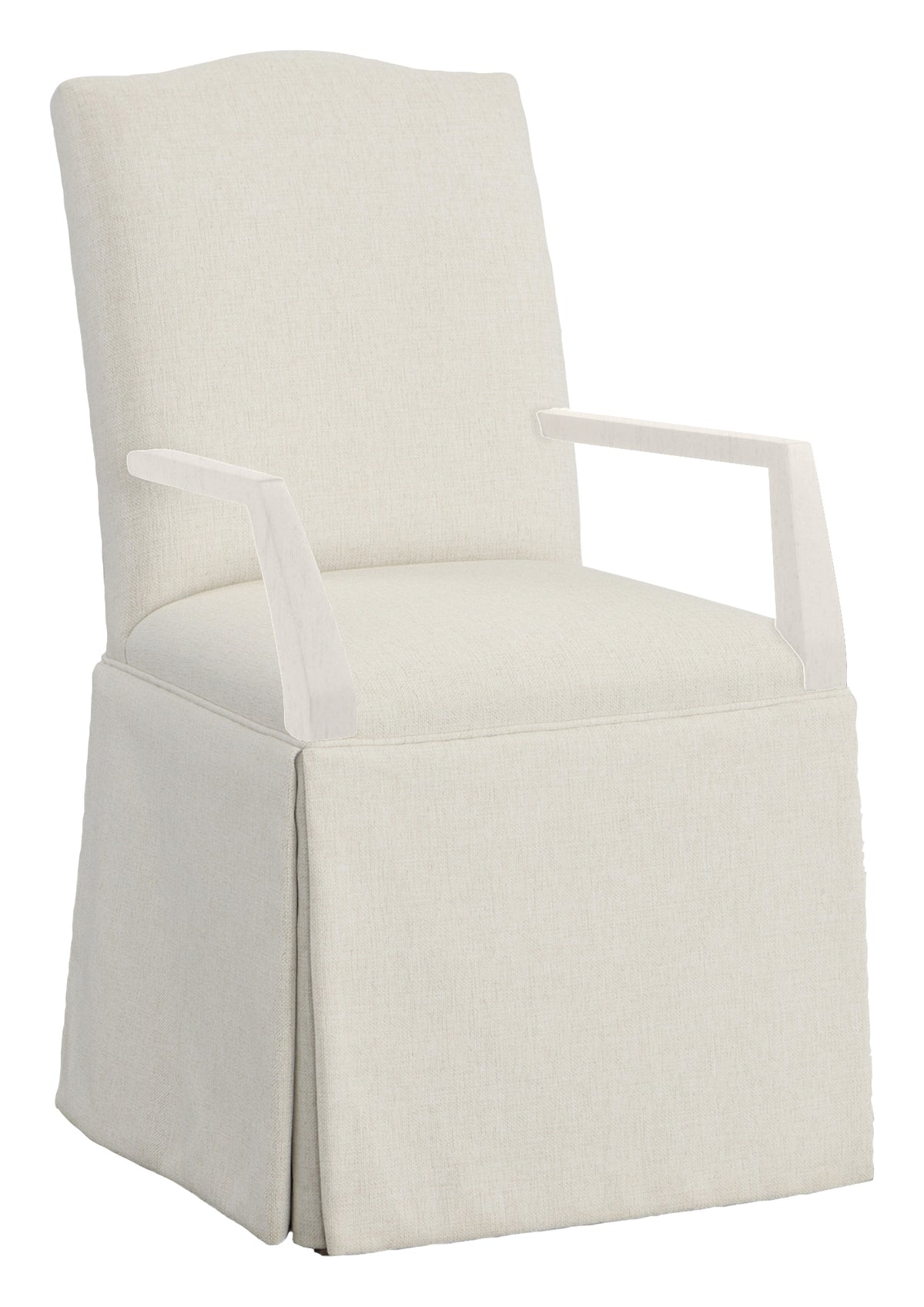Camel Short Back Skirted Arm Chair (1221-04-L) - Fairfield Chair