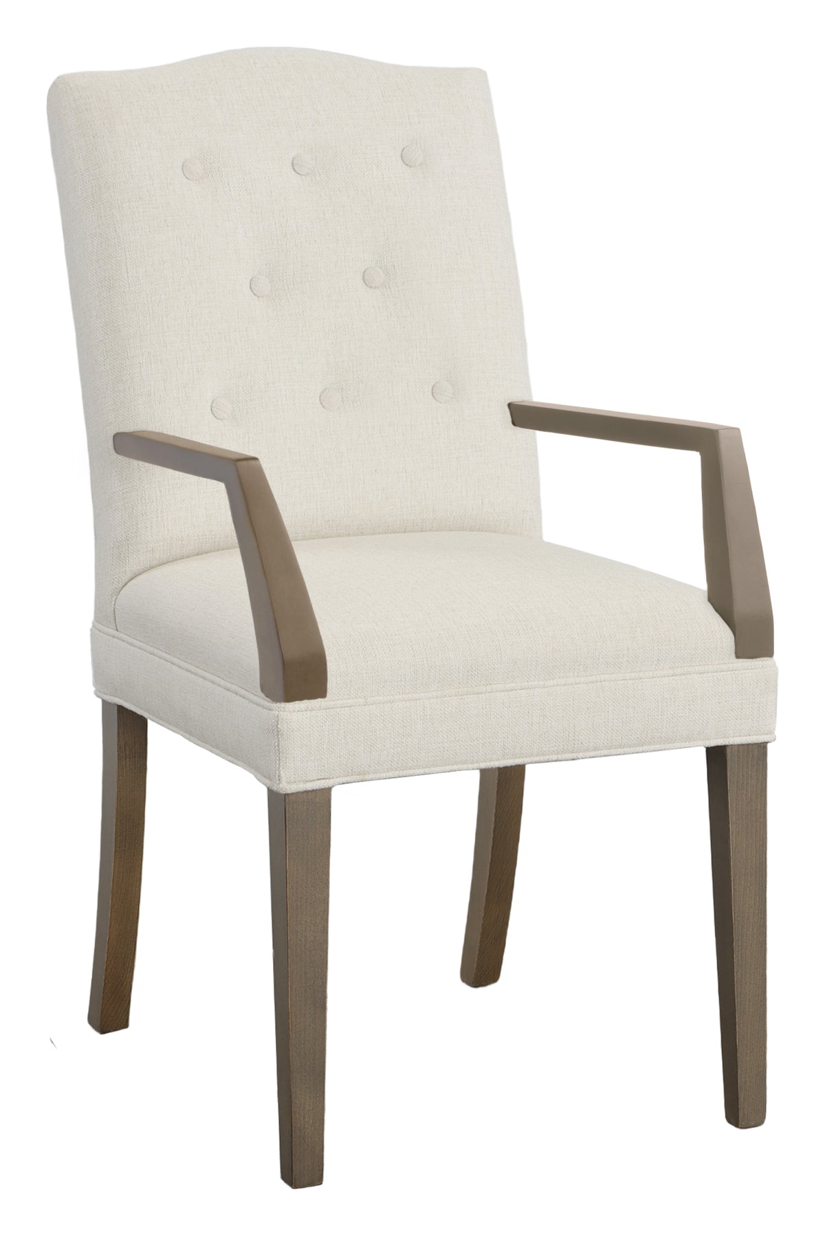 Camel Short Back Leather Arm Chair (L-1222-04-T) - Fairfield Chair