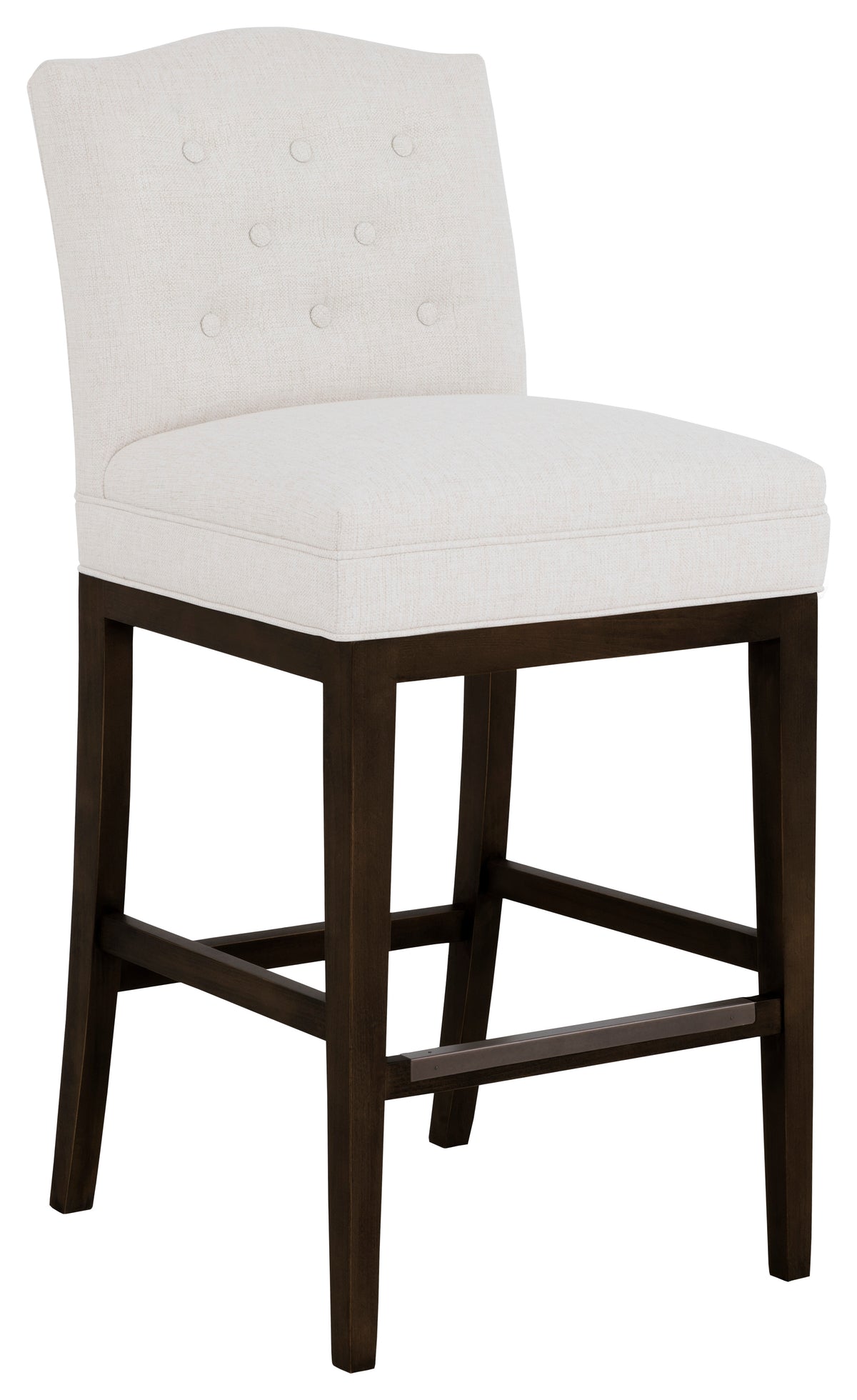 Camel Short Back Leather Bar Stool (L-1222-07-T) - Fairfield Chair