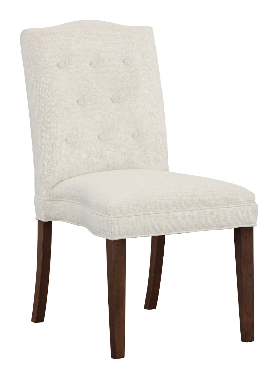 Camel Short Back Leather Armless Stack Chair (L-1222-14-T) - Fairfield Chair