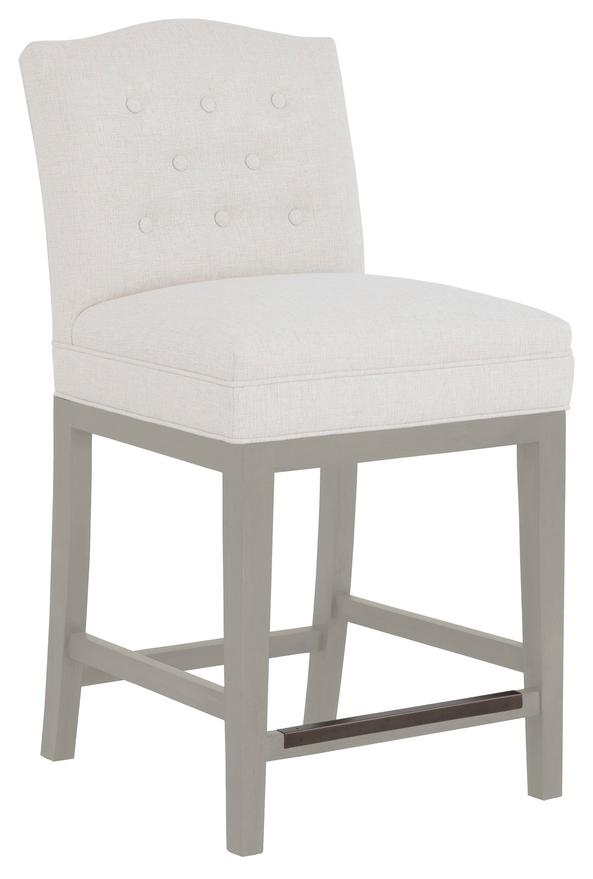Camel Short Back Leather Counter Stool (L-1222-C7-S) - Fairfield Chair