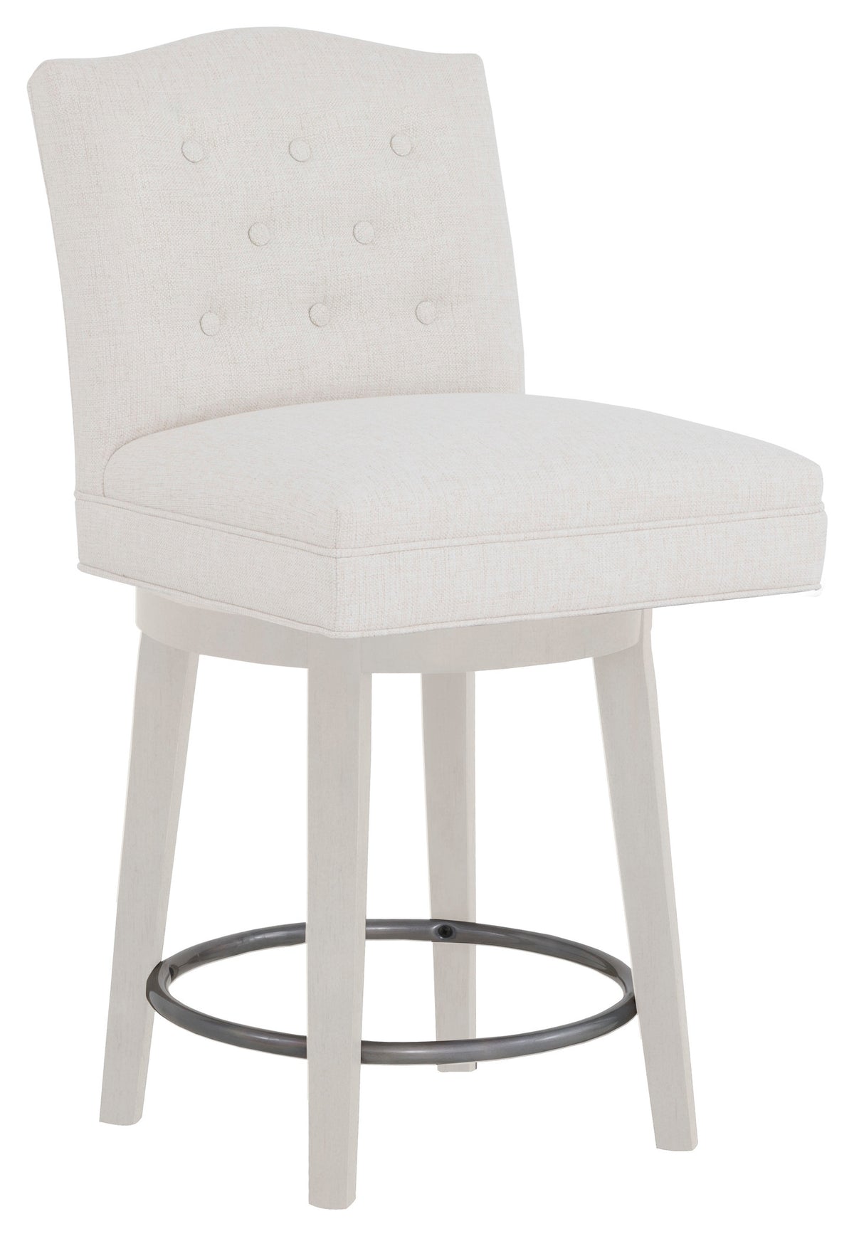 Camel Short Back Leather Swivel Counter Stool (L-1222-C8-L) - Fairfield Chair