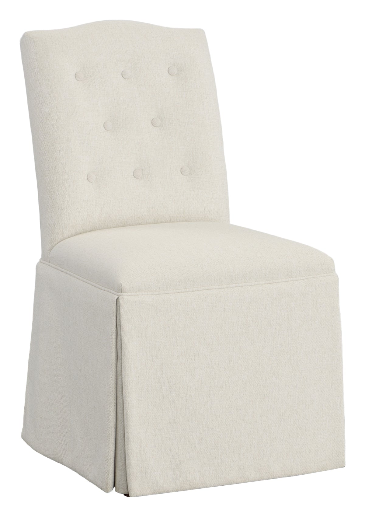 Camel Short Back Skirted Side Chair (1223-05-T) - Fairfield Chair