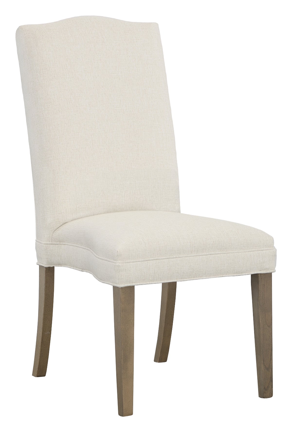 Camel Tall Back Leather Armless Stack Chair (L-1224-14-M) - Fairfield Chair
