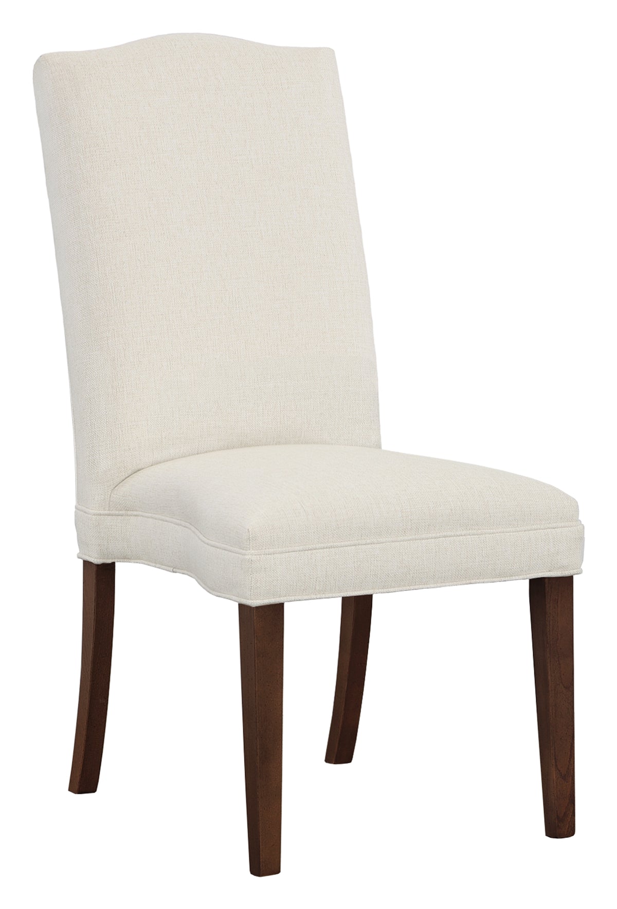 Camel Tall Back Leather Armless Stack Chair (L-1224-14-T) - Fairfield Chair