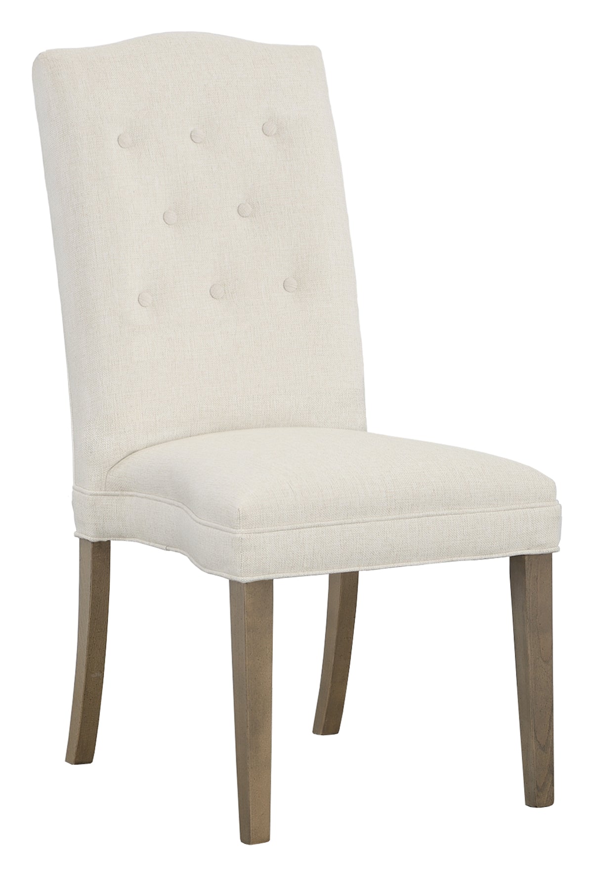 Camel Tall Back Leather Armless Stack Chair (L-1226-14-M) - Fairfield Chair
