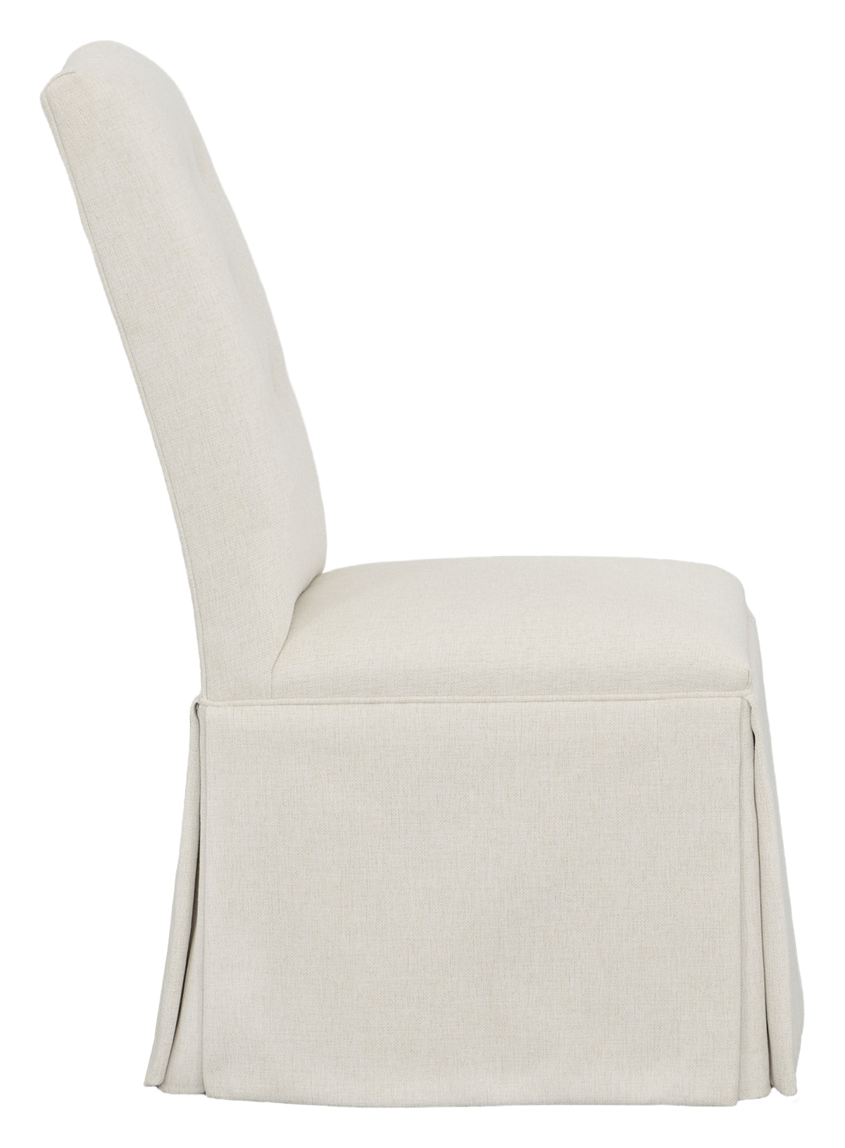 Camel Tall Back Skirted Side Chair (1227-05-T) - Fairfield Chair
