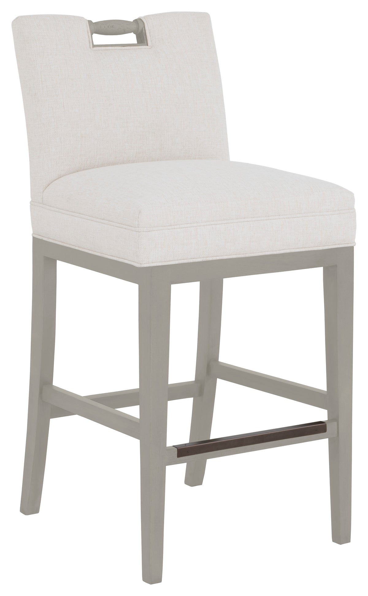 Pull Short Back Leather Bar Stool (L-1230-07-S) - Fairfield Chair