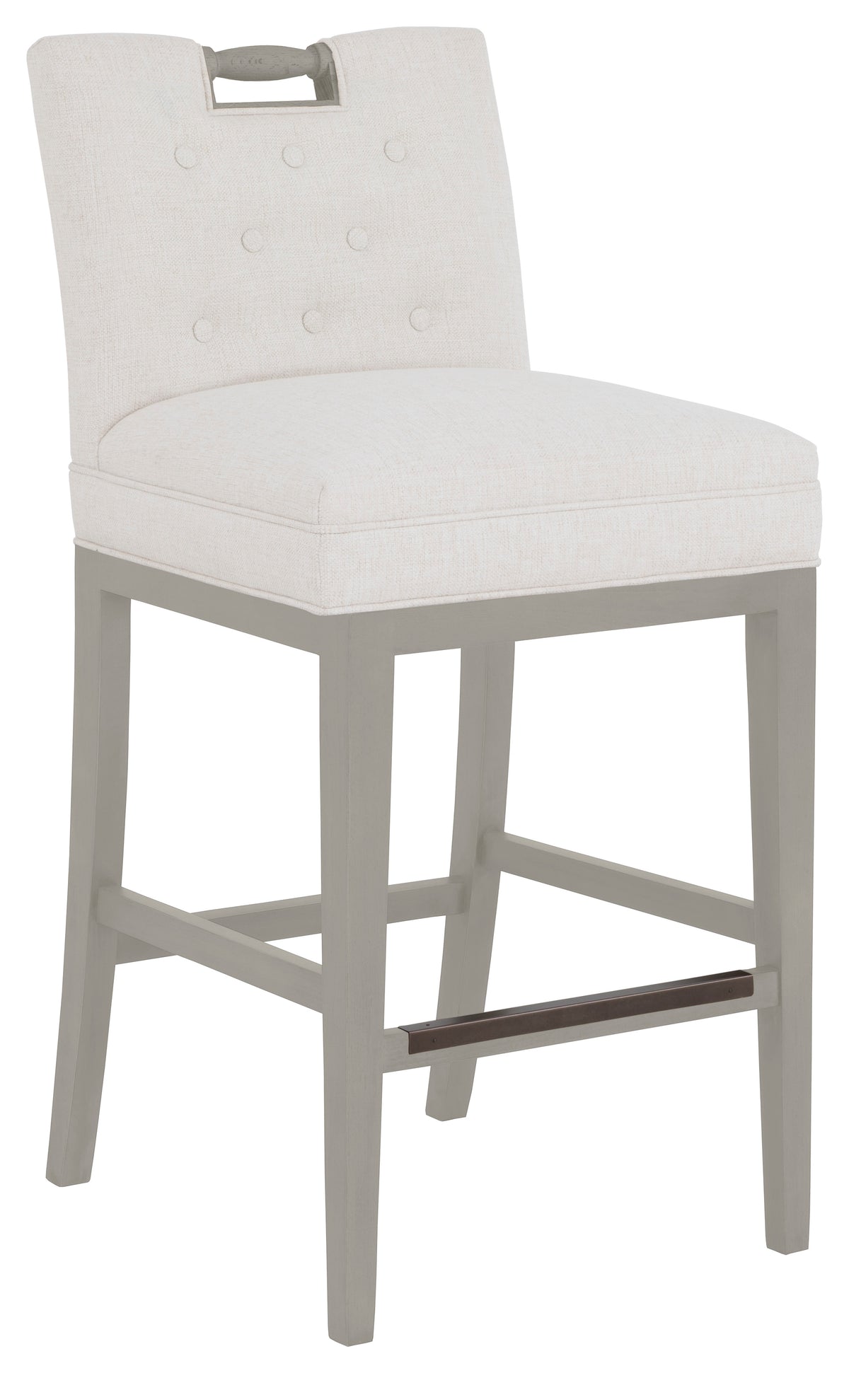 Pull Short Back Leather Bar Stool (L-1232-07-S) - Fairfield Chair
