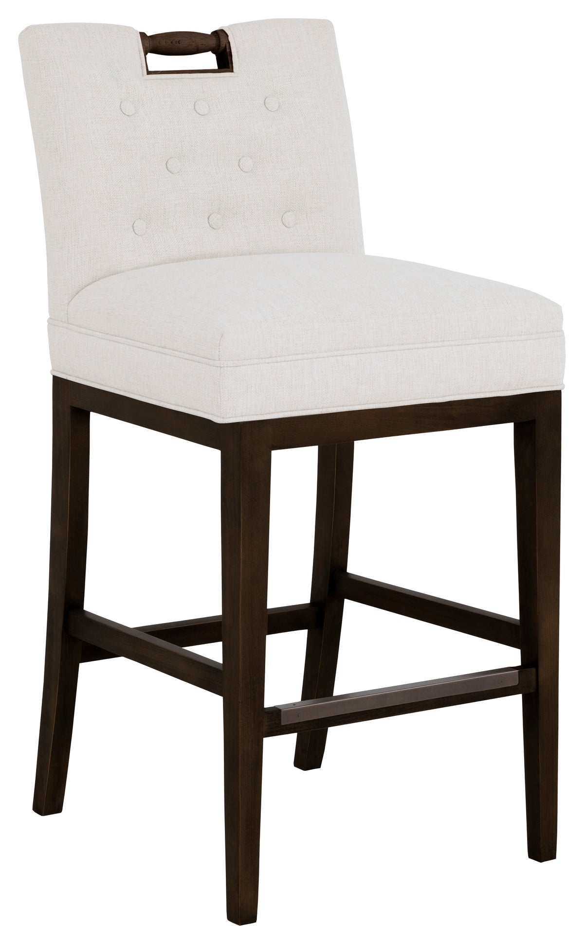 Pull Short Back Leather Bar Stool (L-1232-07-T) - Fairfield Chair