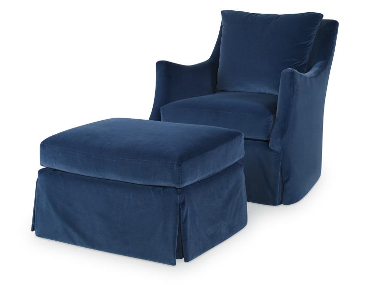 Sullivan Skirted Ottoman