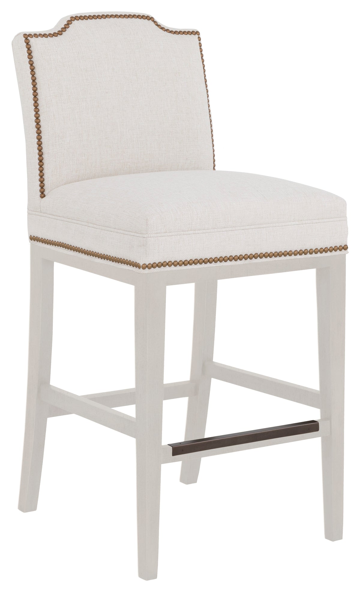 Empire Short Back Leather Bar Stool (L-1240-07-L) - Fairfield Chair